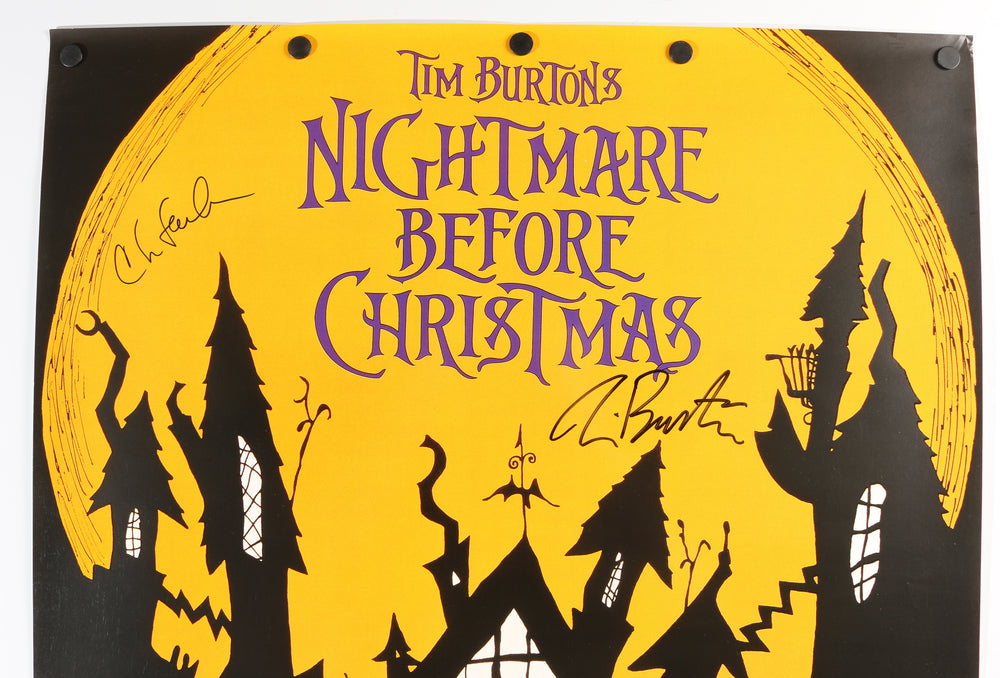 
                  
                    Tim Burton Creator & Chris Sarandon as Jack Skellington in The Nightmare Before Christmas Signed 23x33 Poster
                  
                