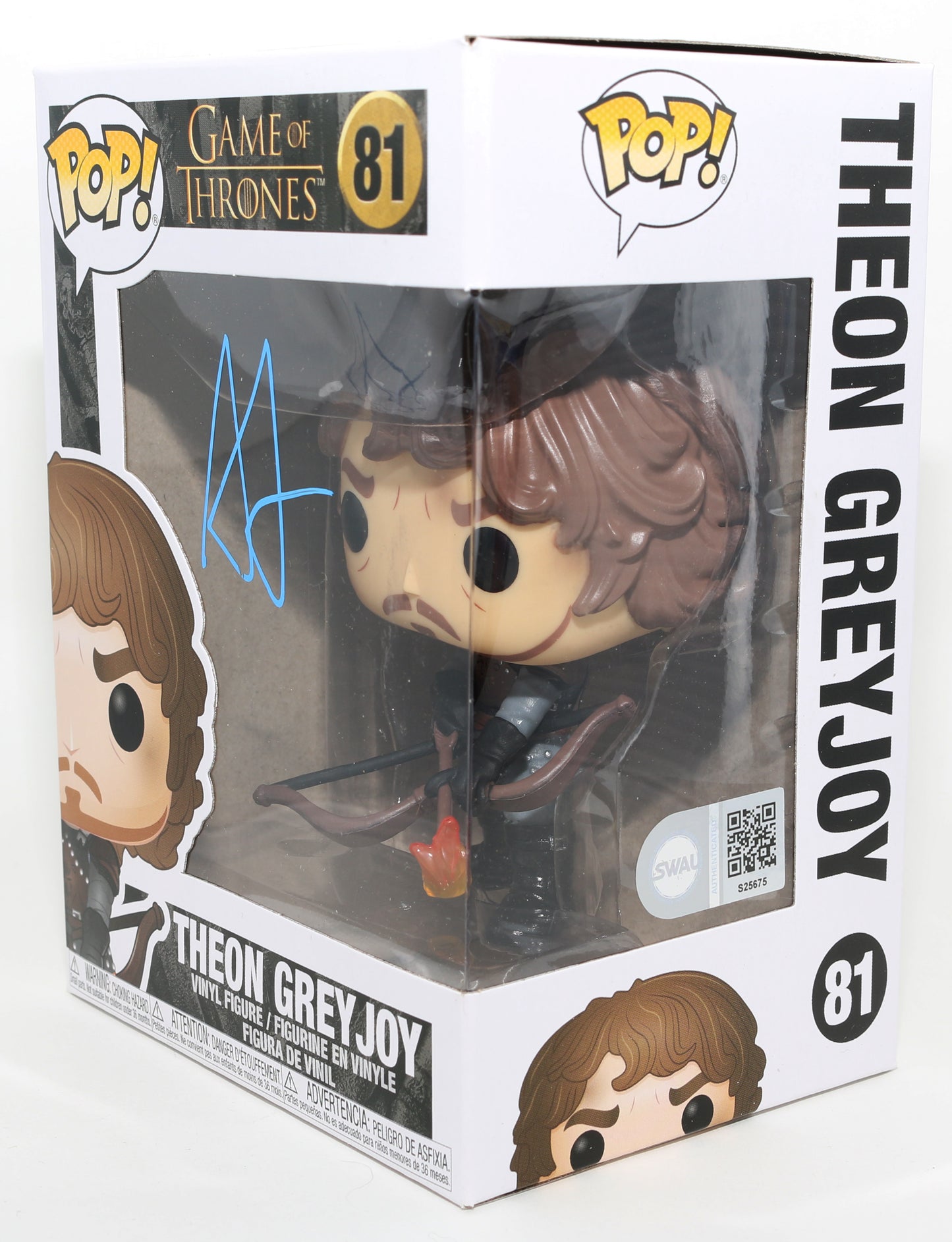 
                  
                    Alfie Allen as Theon Greyjoy in Game of Thrones (SWAU) Signed Funko POP! #81
                  
                