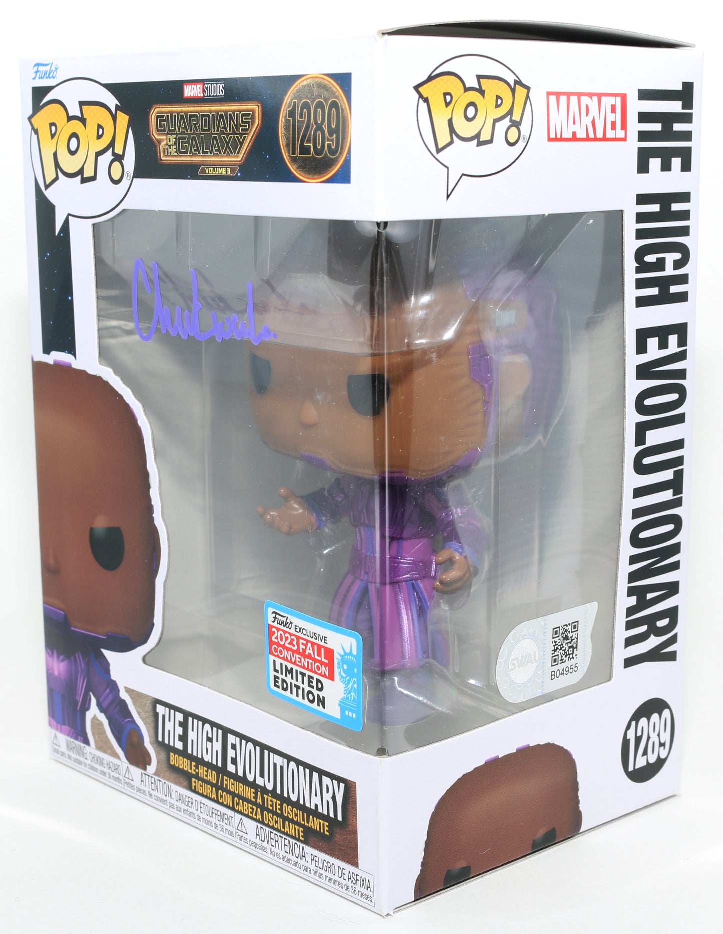 
                  
                    Chukwudi Iwuji as the High Evolutionary in Guardians of the Galaxy Vol. 3 2023 Fall Con Exclusive (SWAU) Signed Funko POP! #1289
                  
                