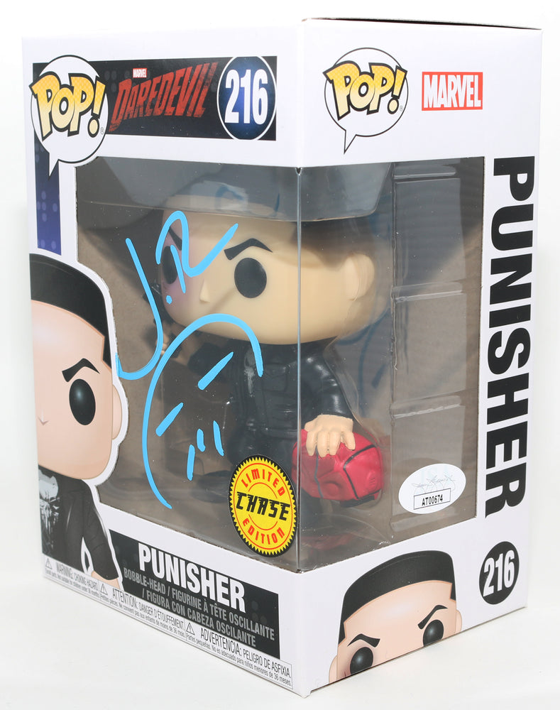 
                  
                    Jon Bernthal as The Punisher in Daredevil Chase (JSA) Signed Funko POP! #216 with Sketch
                  
                