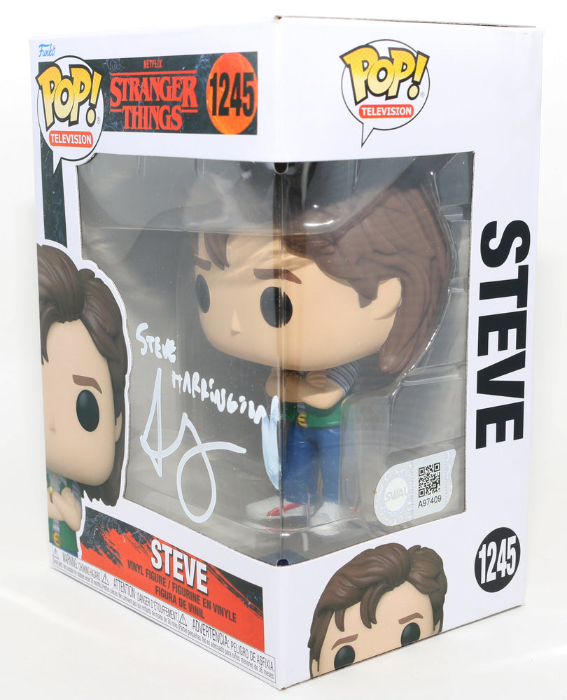 
                  
                    Joe Keery as Steve Harrington in Stranger Things (SWAU) Signed Funko POP! #1245 with Character Name
                  
                