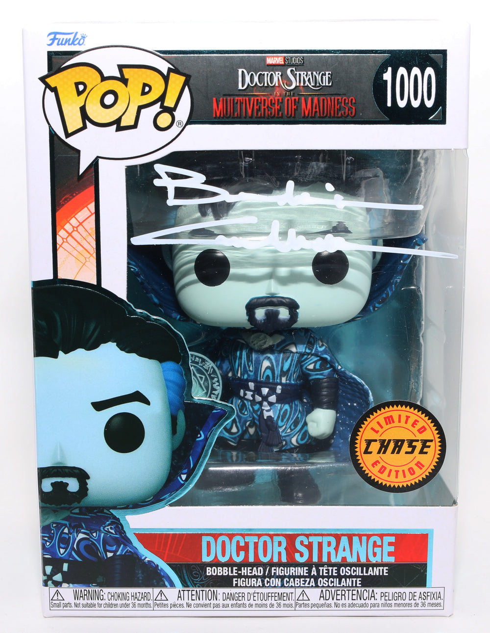 Benedict Cumberbatch as Doctor Strange in Doctor Strange in the Multiverse of Madness Chase (JSA) Signed Funko POP! #1000