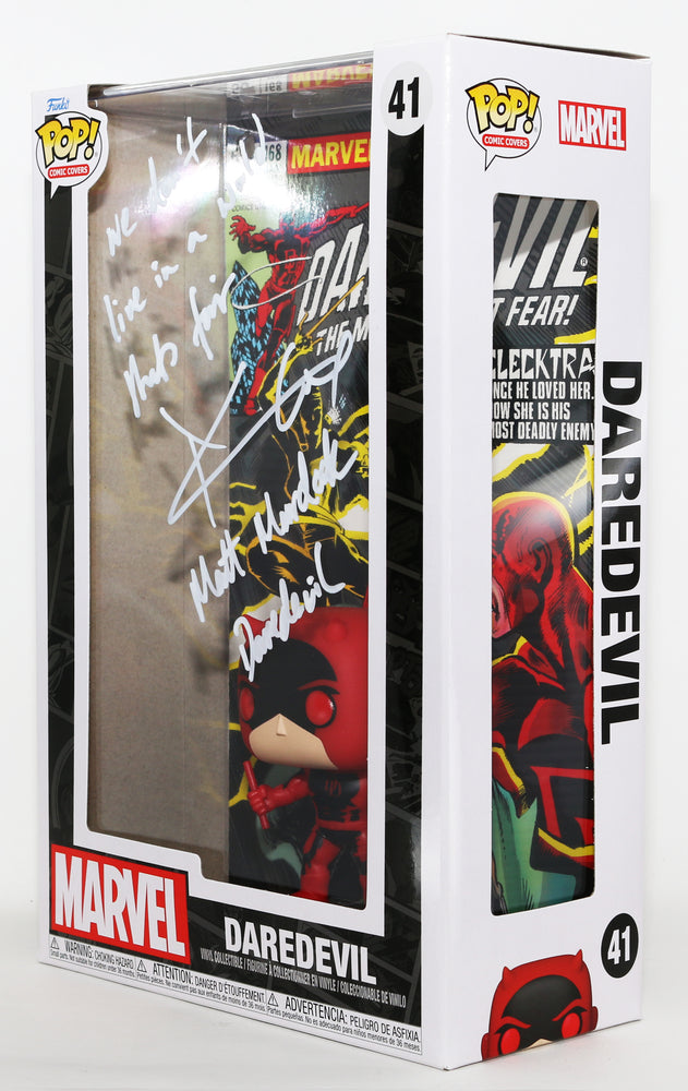 
                  
                    Charlie Cox as Matt Murdock / Daredevil in Daredevil Comic Cover Signed Funko POP! #41 with Character Names & Quote
                  
                