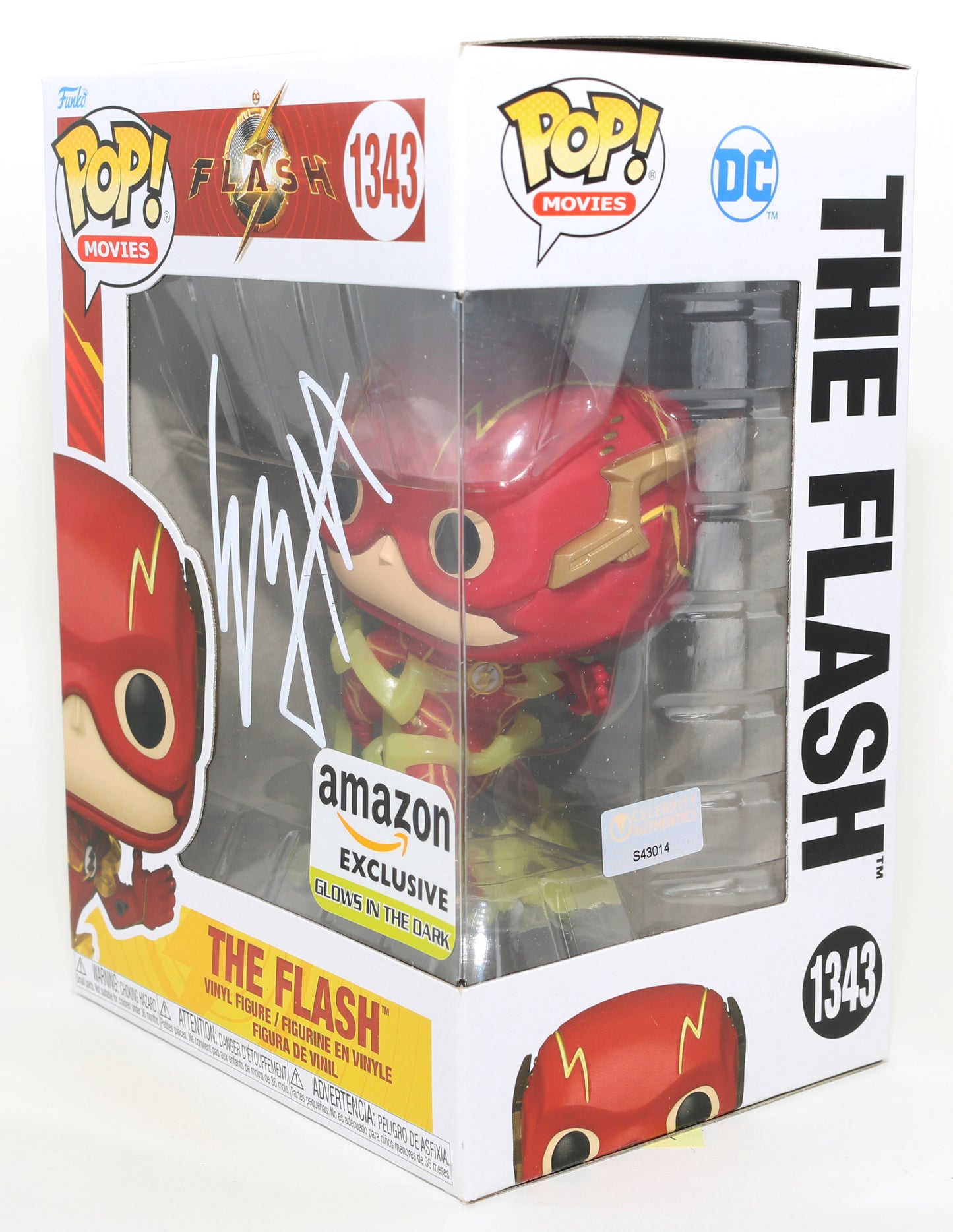 
                  
                    Ezra Miller as Barry Allen in The Flash GITD Amazon Exclusive (Celebrity Authentics) Signed Funko POP! #1343
                  
                