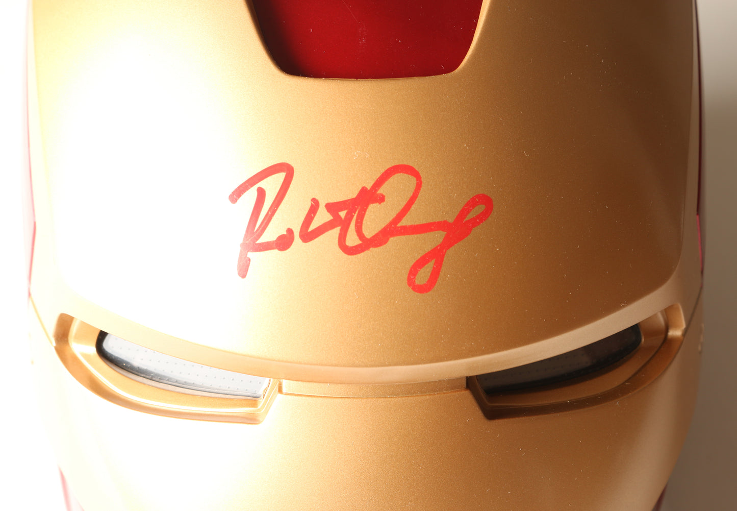 
                  
                    Iron Man Prop Replica Hasbro Legends Series Helmet (SWAU) Signed by Robert Downey Jr.
                  
                