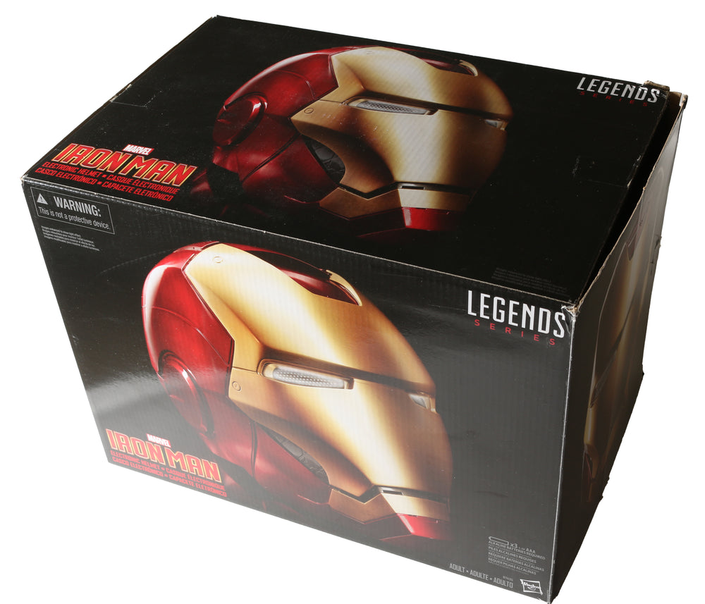 
                  
                    Iron Man Prop Replica Hasbro Legends Series Helmet (SWAU) Signed by Robert Downey Jr.
                  
                