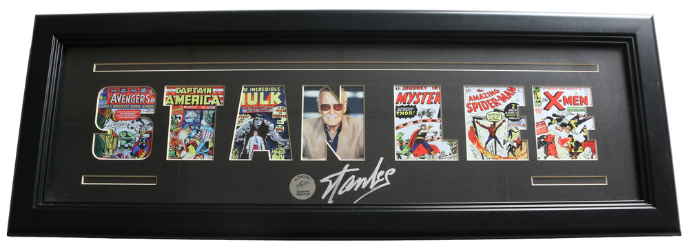 Stan Lee Creator of Marvel Characters: Spider-Man, the X-Men, Iron Man, Thor, the Hulk, Ant-Man, the Wasp, the Fantastic Four, Black Panther, Daredevil, Doctor Strange, the Scarlet Witch, Black Widow, & Many More Signed Custom Matting in 26