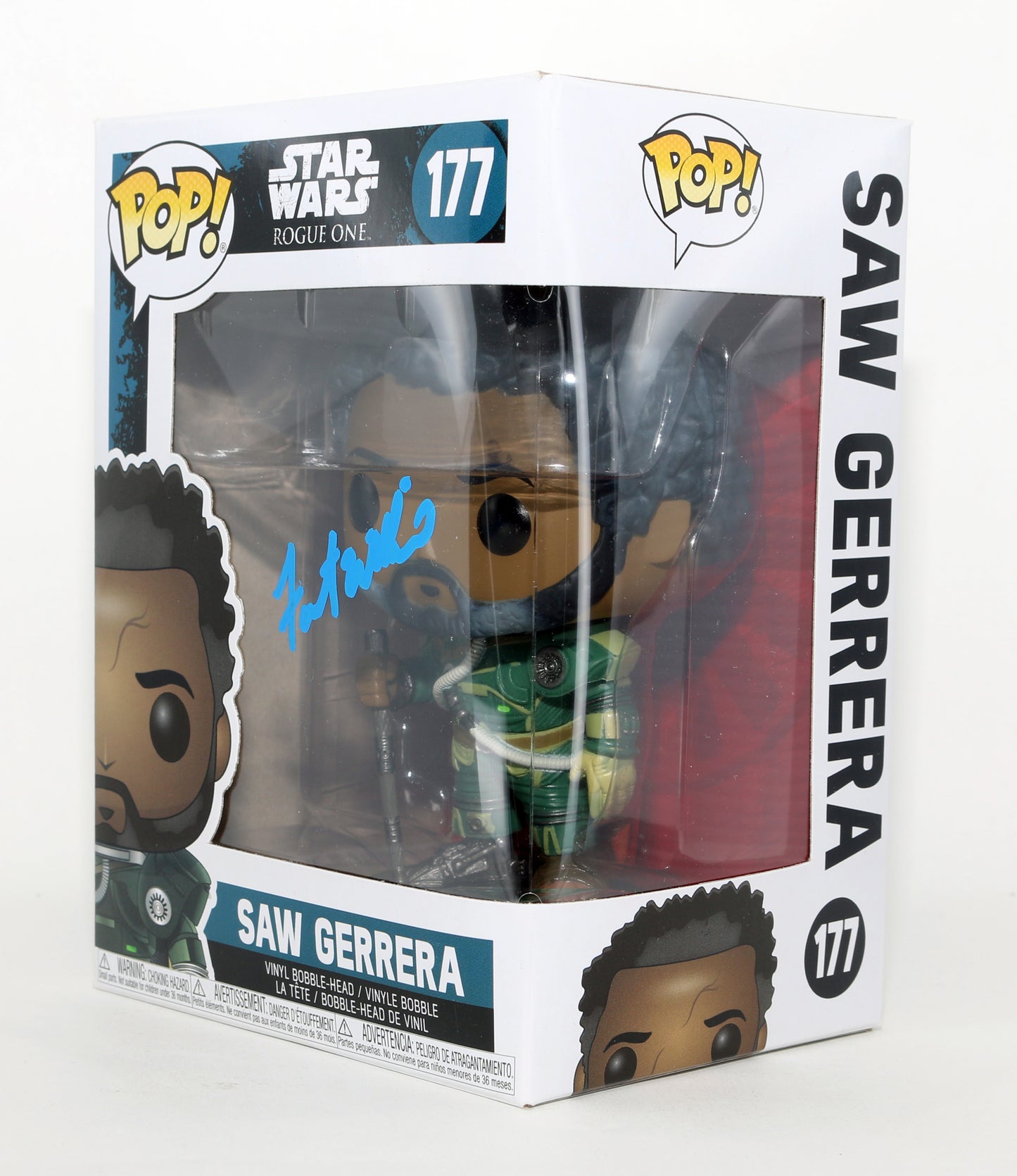 
                  
                    Forest Whitaker as Saw Gerrera in Rogue One: A Star Wars Story Signed Funko POP! #177
                  
                
