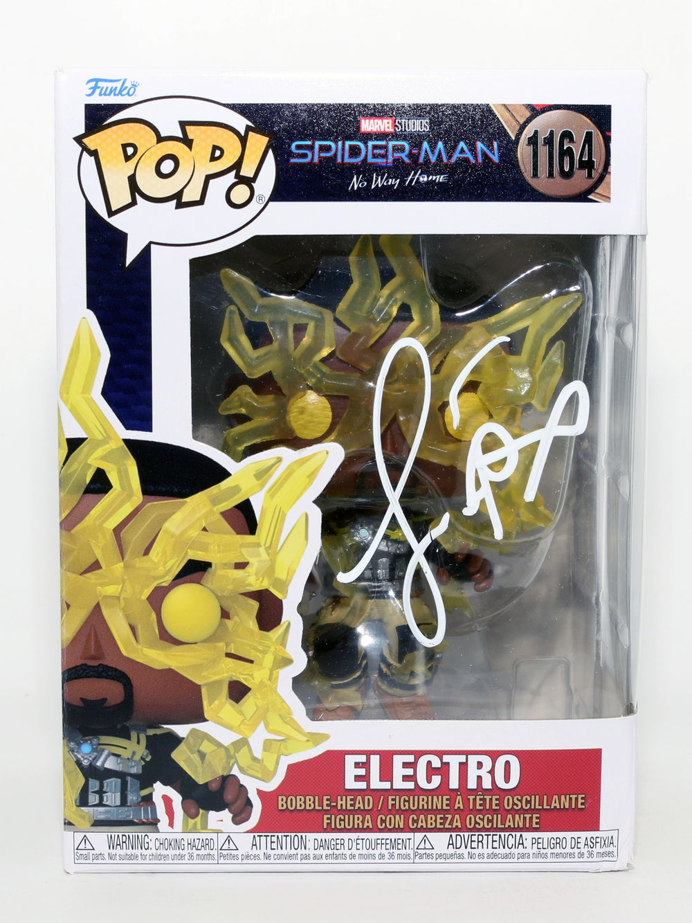 Jamie Foxx as Electro in Spider-Man: No Way Home Signed Funko POP! #1164