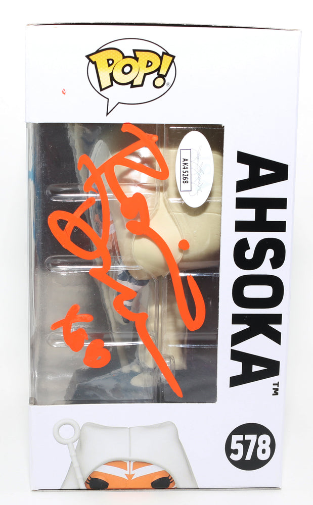 
                  
                    Ashley Eckstein & Rosario Dawson as Ahsoka Tano in Star Wars Power of the Galaxy Amazon Exclusive (JSA) Signed Funko POP! #578 with Character Name
                  
                