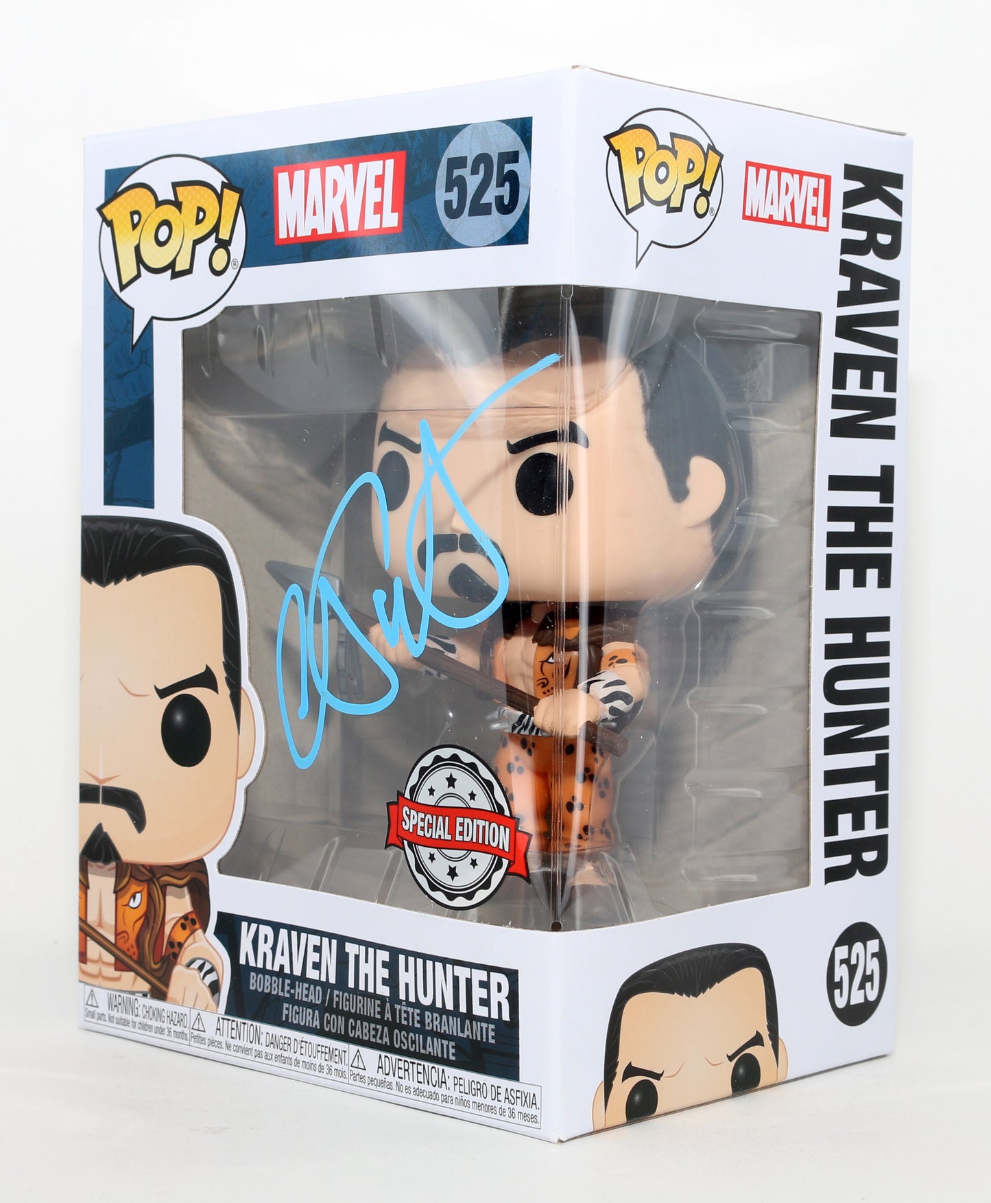 
                  
                    Aaron Taylor-Johnson as Sergei Kravinoff in Kraven the Hunter Special Edition Signed Funko POP! #525
                  
                