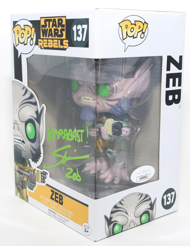 
                  
                    Steve Blum as Garazeb Orrelios in Star Wars: Rebels (JSA) Signed Funko POP! #137 with Character Name
                  
                