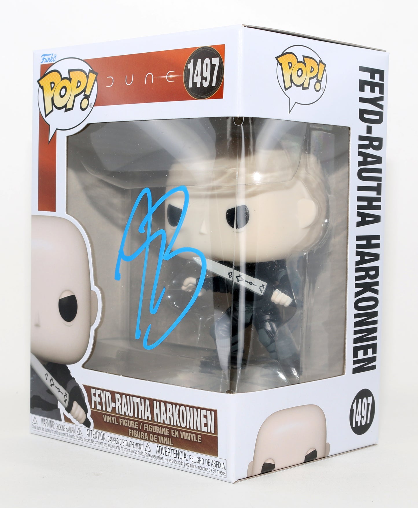 
                  
                    Austin Butler as Feyd-Rautha Harkonnen in Dune: Part Two Signed Funko POP! #1497
                  
                