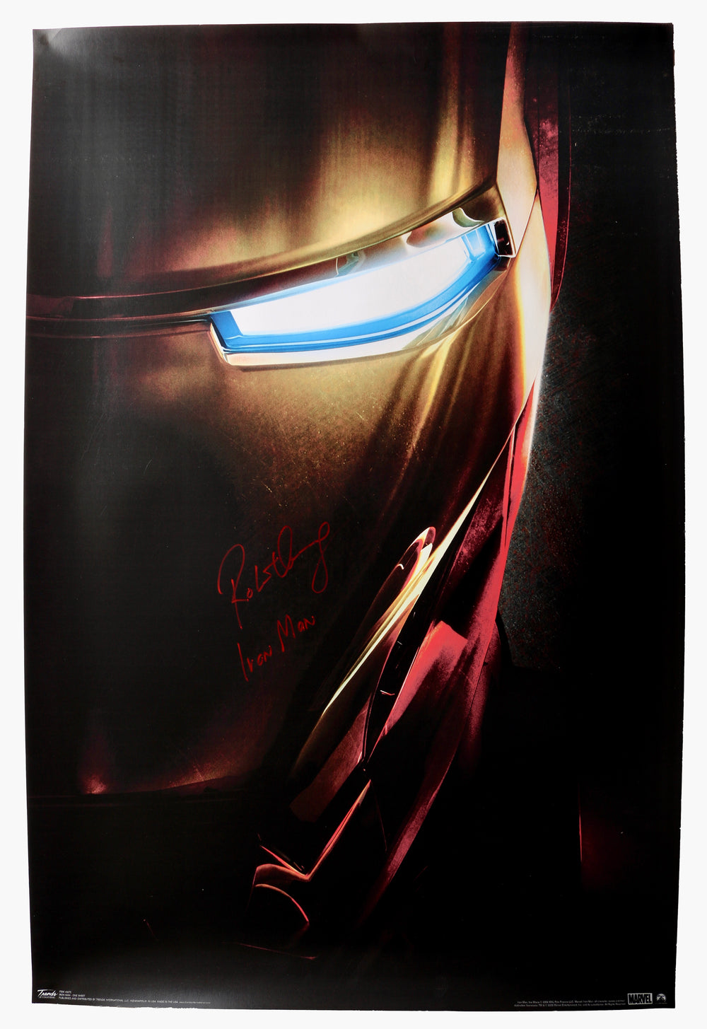 Robert Downey Jr. as Iron Man in Iron Man (SWAU) Signed 22x34 Poster with Character Name