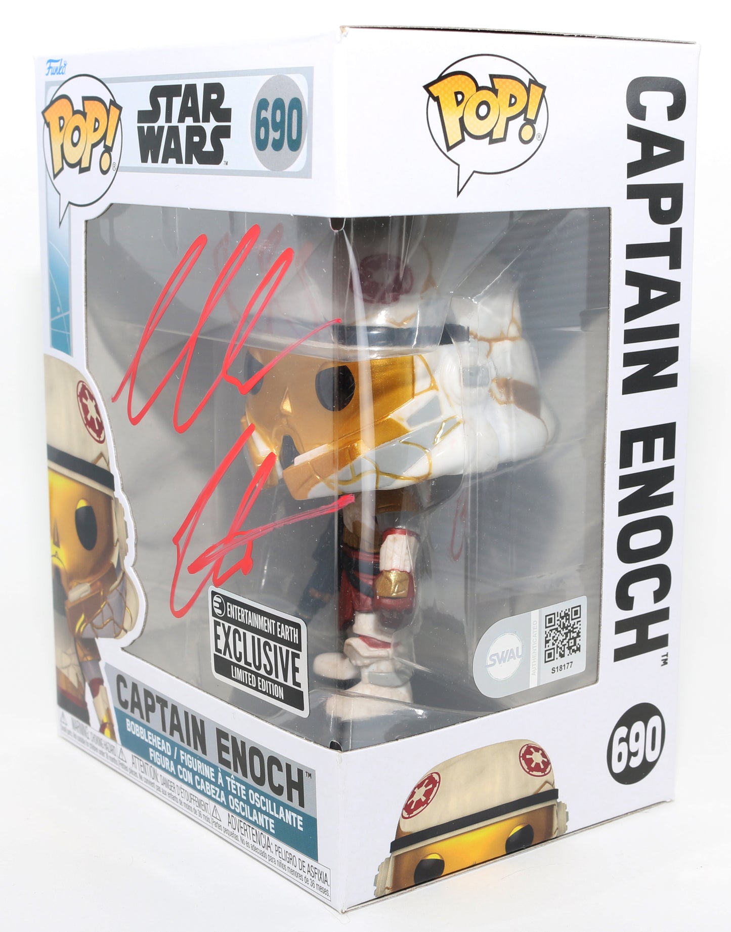 
                  
                    John Wesley Chatham as Captain Enoch in Star Wars: Ahsoka Entertainment Earth Exclusive Limited Edition (SWAU) Signed Funko POP! #690
                  
                