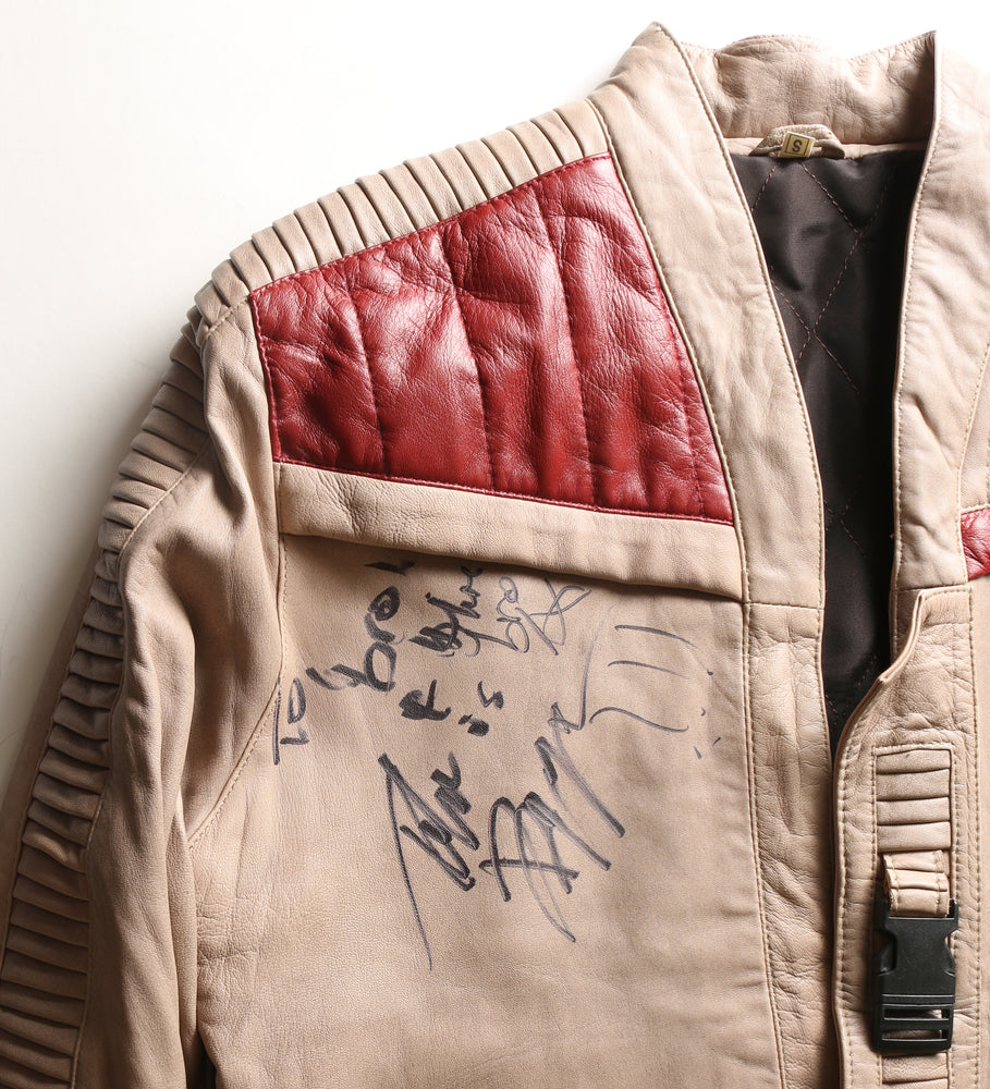 
                  
                    Finn from the Star Wars Sequel Trilogy Prop Replica Leather Jacket Signed by John Boyega
                  
                