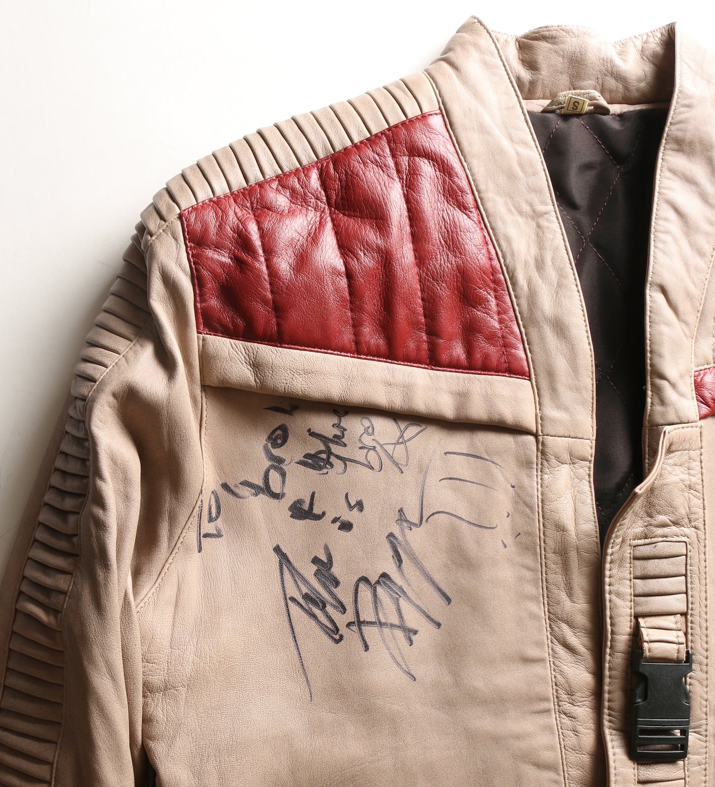 
                  
                    Finn from the Star Wars Sequel Trilogy Prop Replica Leather Jacket Signed by John Boyega
                  
                