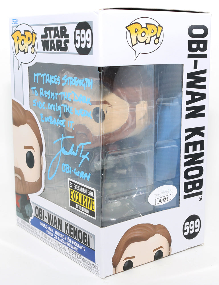 
                  
                    James Arnold Taylor as Obi-Wan Kenobi in Star Wars: The Clone Wars Entertainment Earth Exclusive (JSA) Signed Funko POP! #599 with Character Name & Quote
                  
                