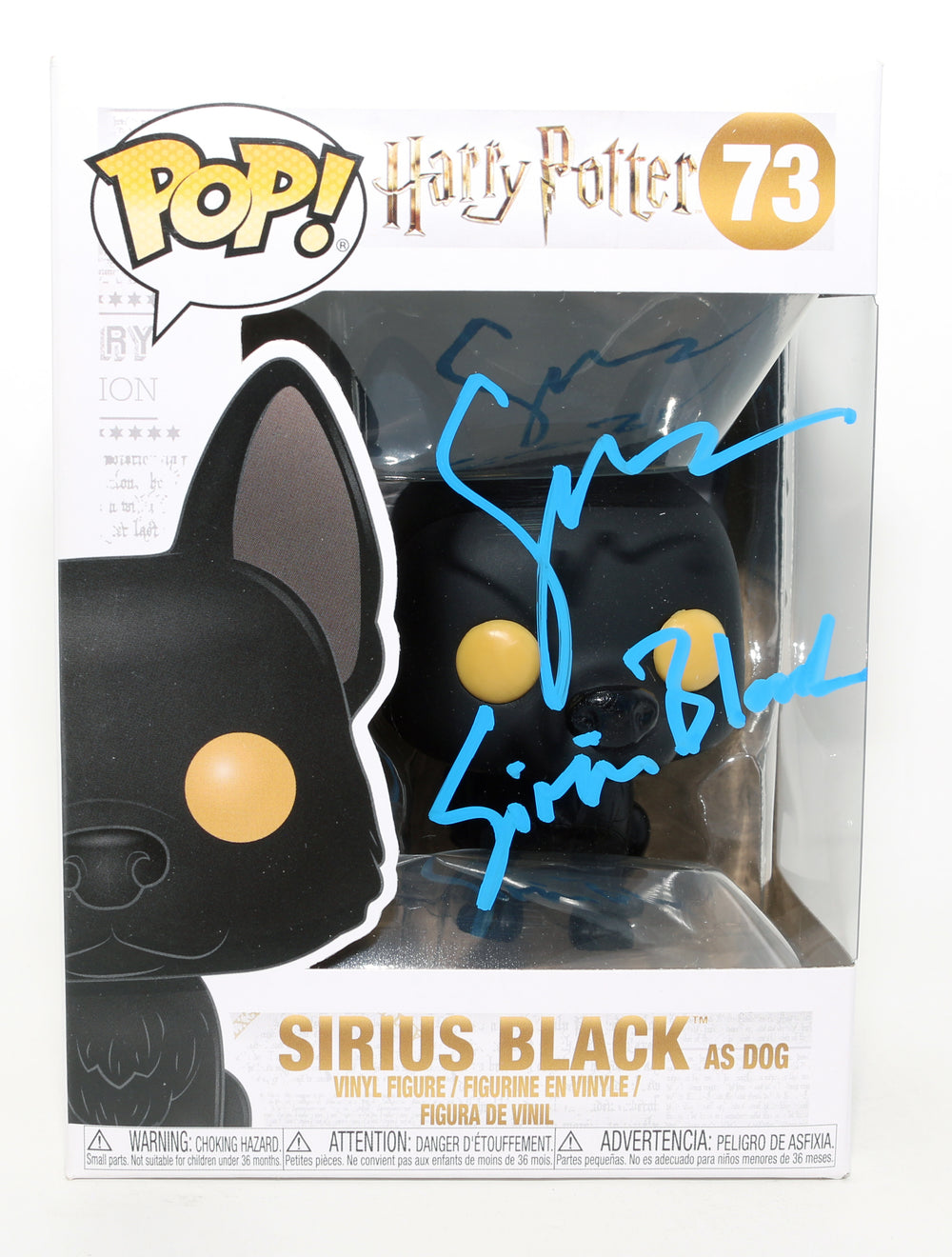 Gary Oldman as Sirius Black as Dog in Harry Potter Signed Funko POP! #73 with Character Name