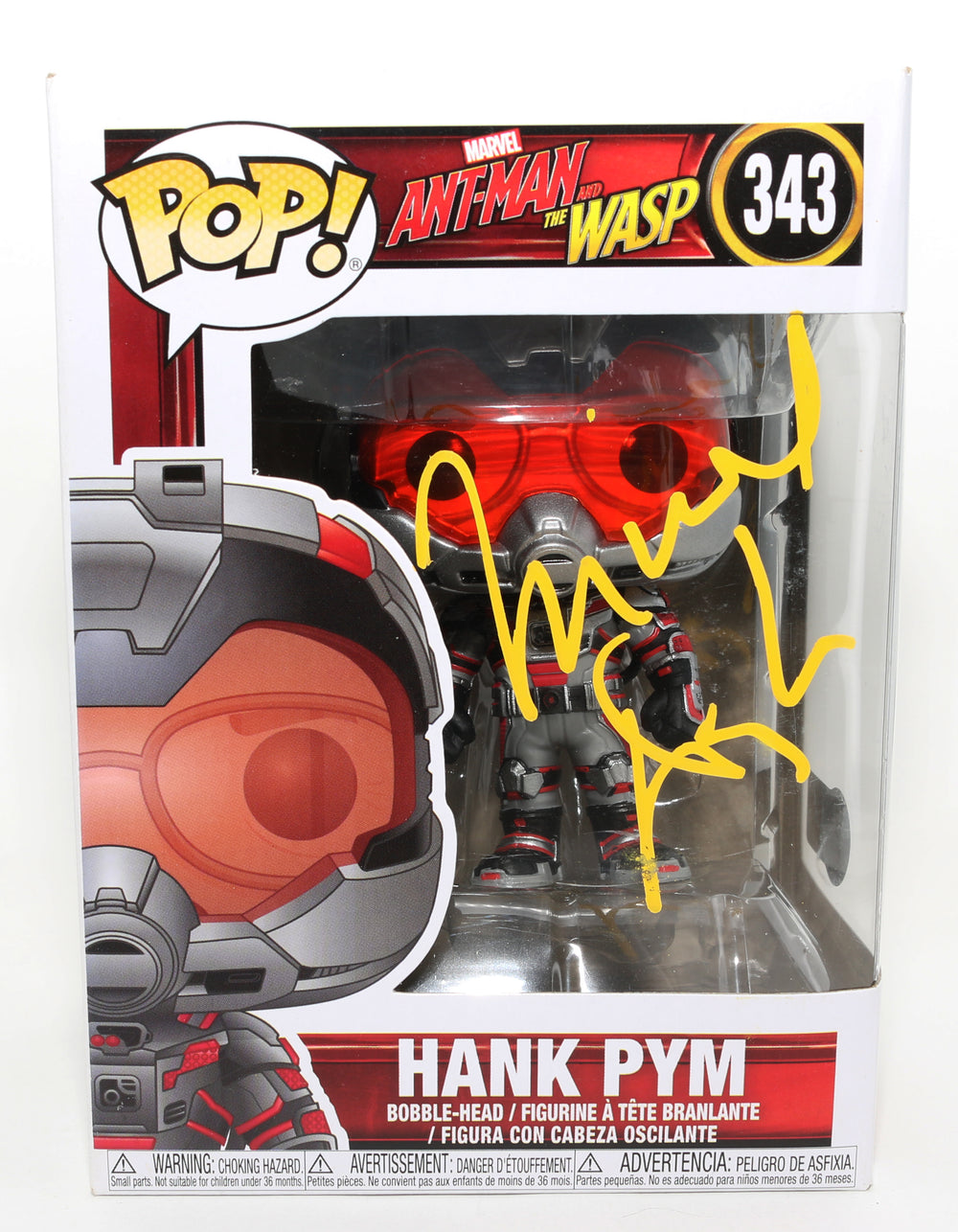 Michael Douglas as Hank Pym in Ant-Man and The Wasp (Beckett Witnessed) Signed Funko POP! #343