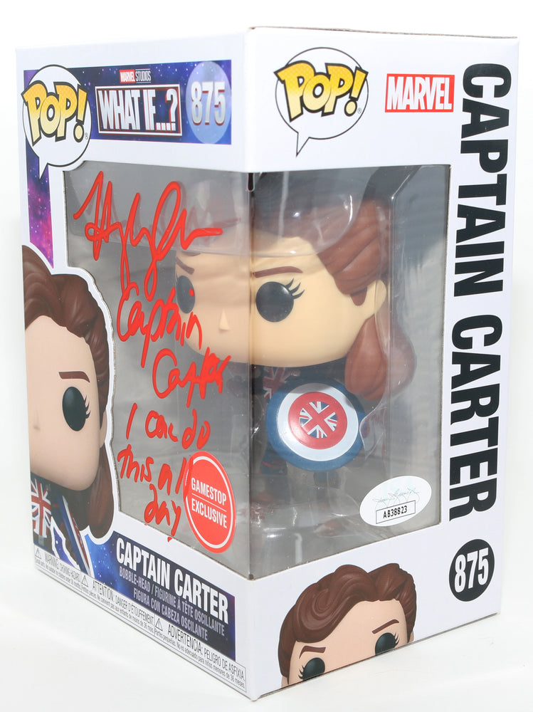 
                  
                    Hayley Atwell as Captain Carter in Marvel's What If...? GameStop Exclusive (JSA) Signed Funko POP! #875 with Character Name & Quote
                  
                
