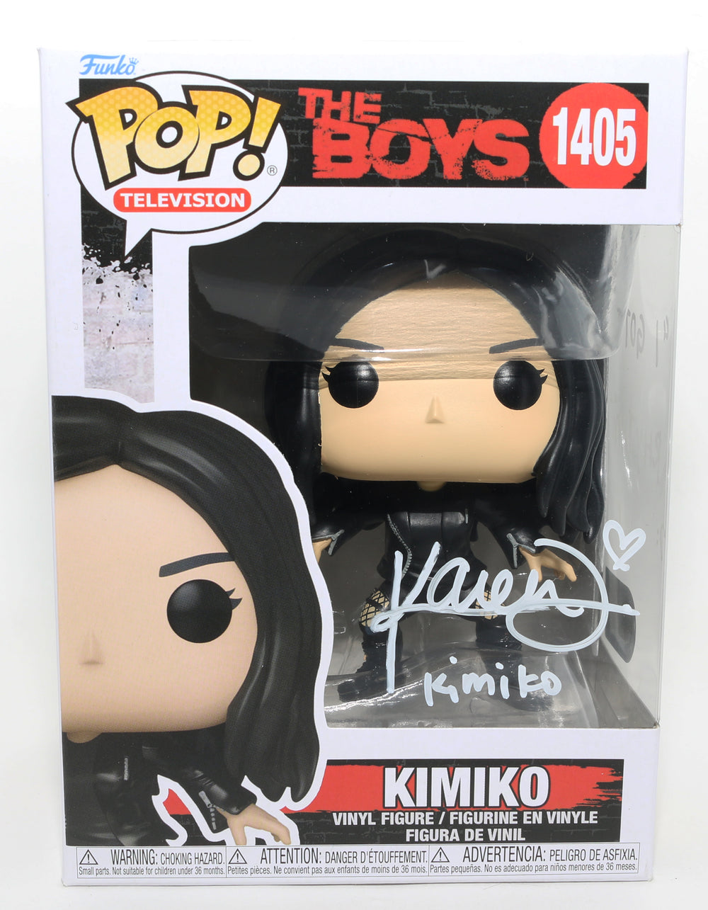 Karen Fukuhara as Kimiko Miyashiro / The Female in The Boys (SWAU) Signed Funko POP! #1405 with Character Name and Quote