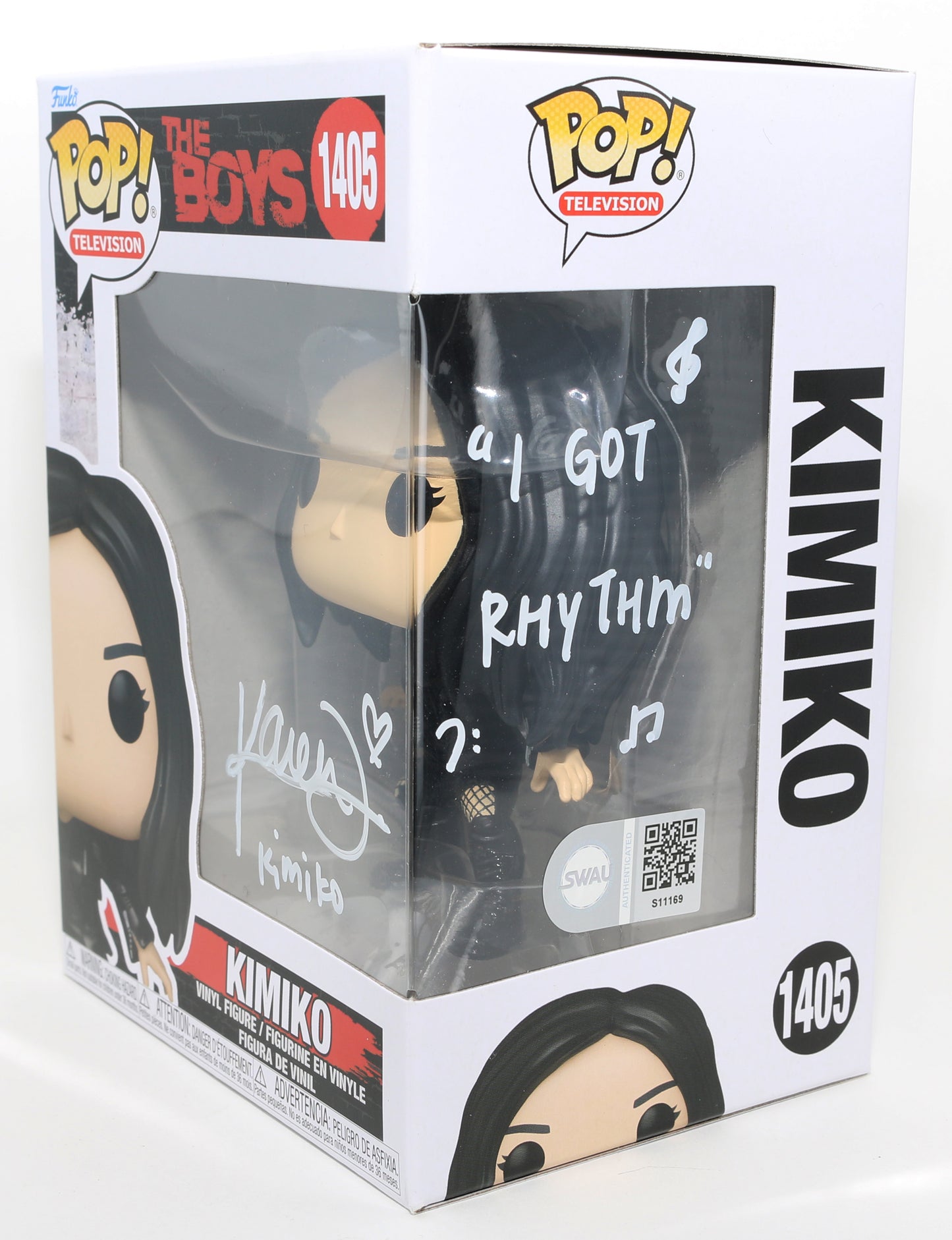 
                  
                    Karen Fukuhara as Kimiko Miyashiro / The Female in The Boys (SWAU) Signed Funko POP! #1405 with Character Name and Quote
                  
                