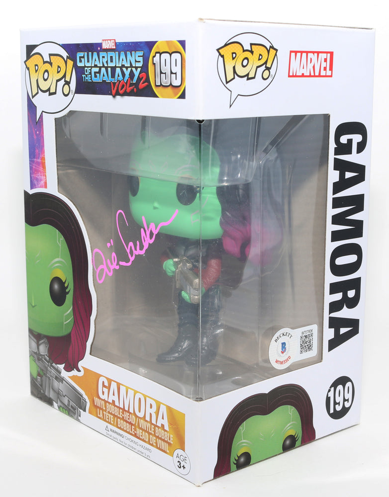 
                  
                    Zoe Saldana as Gamora in Guardians of the Galaxy Galaxy Vol. 2 (Beckett Witnessed) Signed Funko POP! #199
                  
                