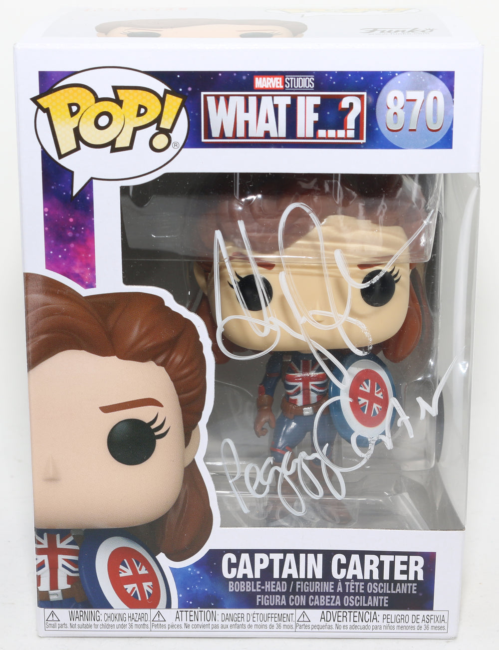 Hayley Atwell as Captain Carter in Marvel's What If...? (SWAU) Signed Funko POP! #870 with Character Name