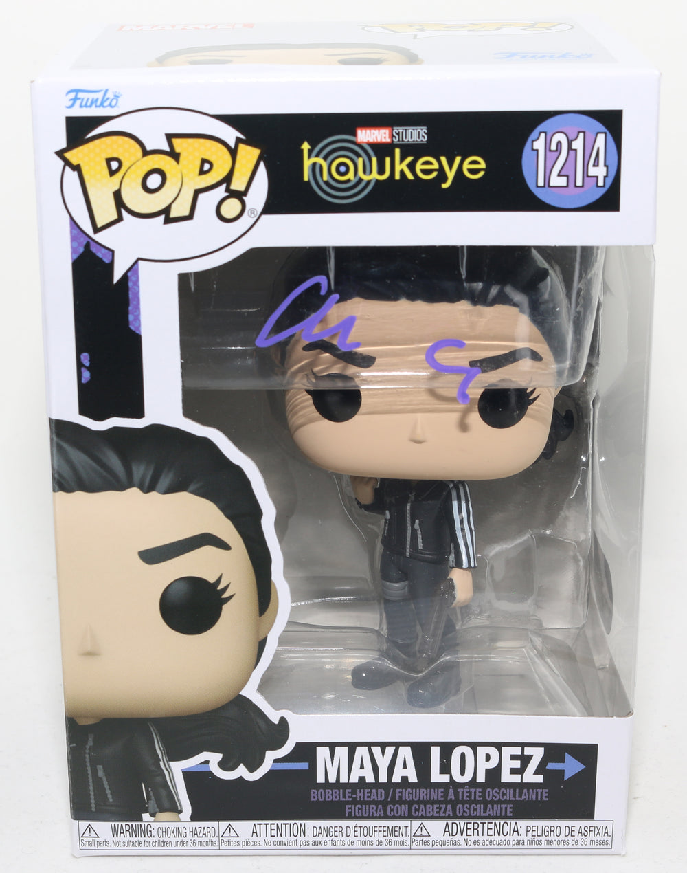 Alaqua Cox as Maya Lopez in Hawkeye (SWAU) Signed Funko POP! #1214