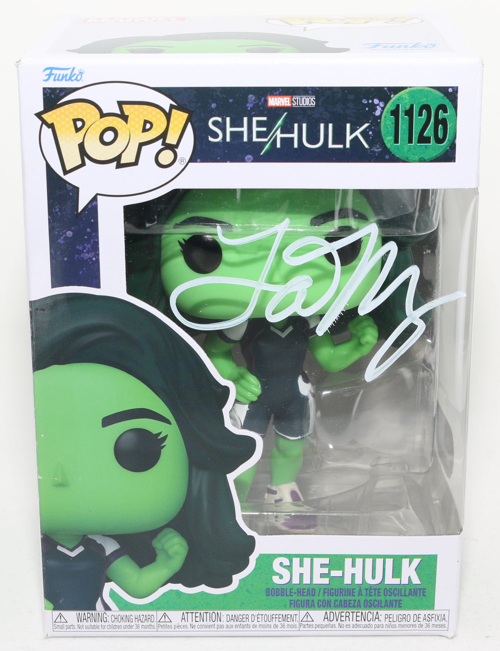 Tatiana Maslany as She-Hulk in She-Hulk (SWAU) Signed Funko POP! #1126