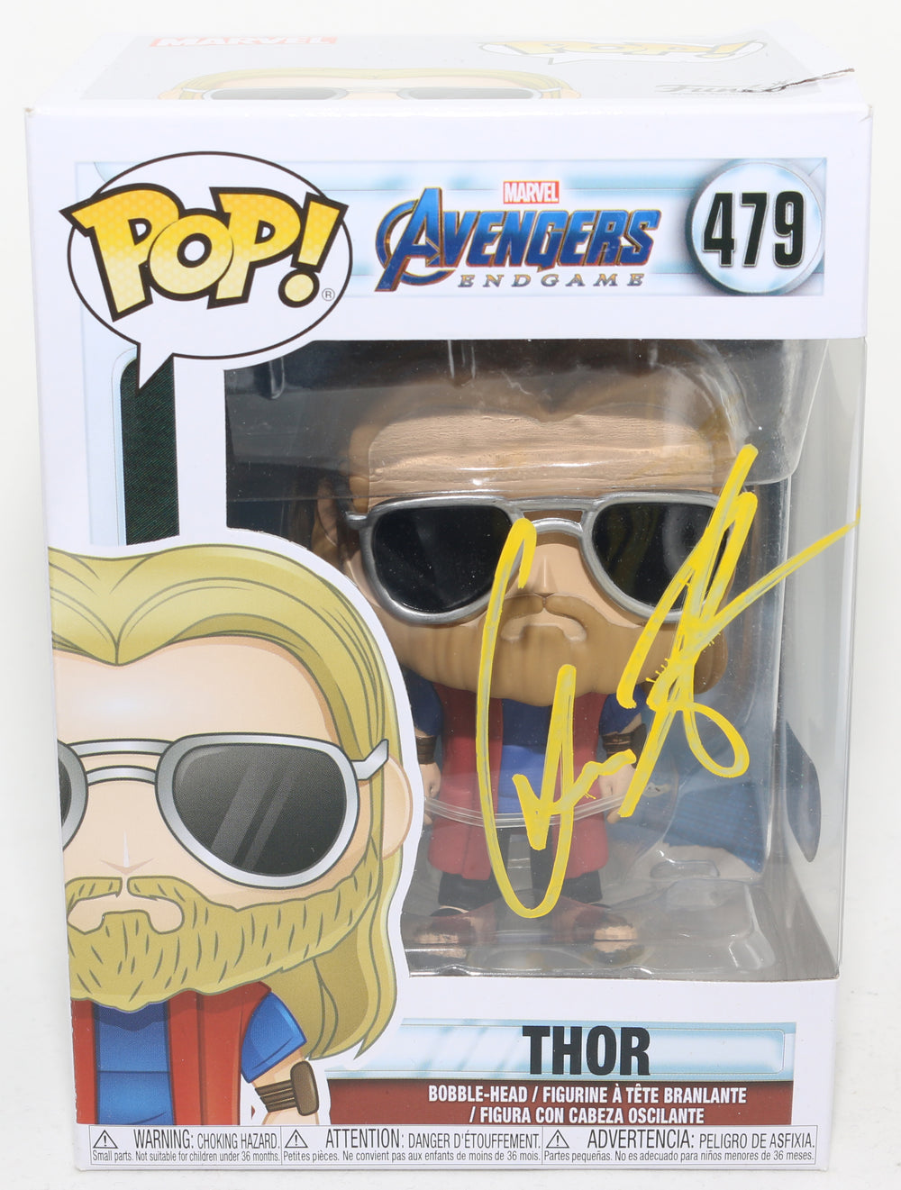 Chris Hemsworth as Thor in Avengers: Endgame (SWAU) Signed Funko POP! #479