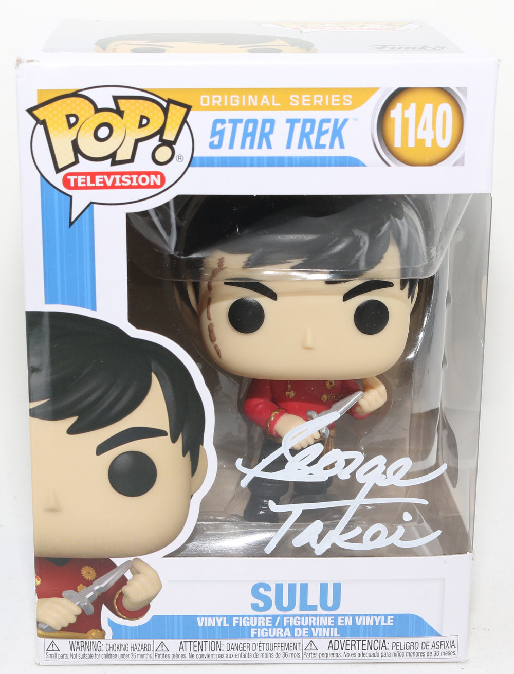 George Takei as Sulu from Star Trek: The Original Series (SWAU) Signed Funko POP! #1140