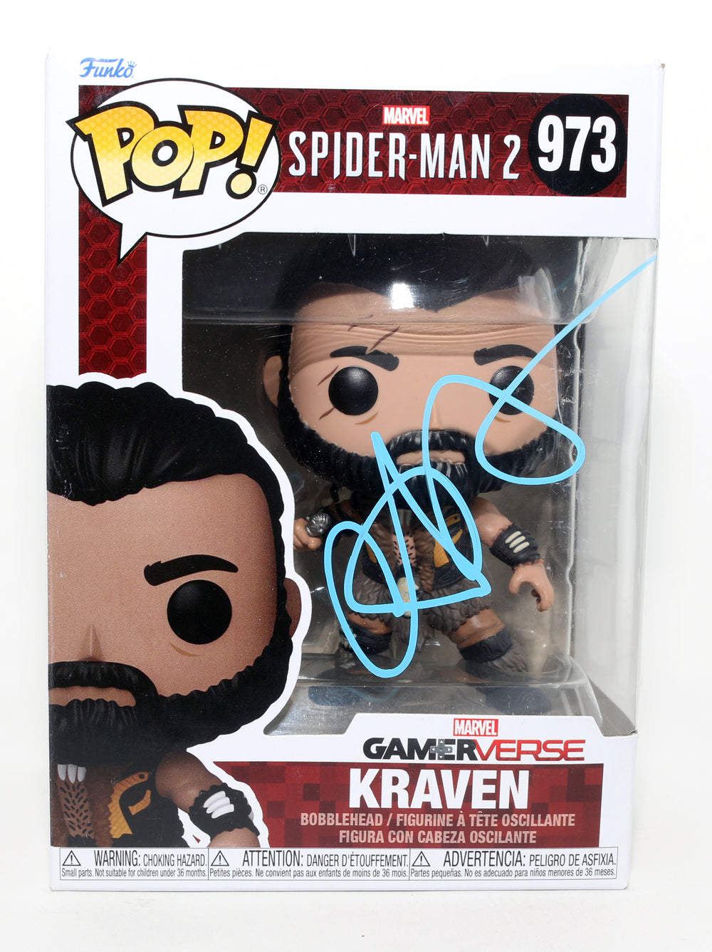 Aaron Taylor-Johnson as Sergei Kravinoff in Kraven the Hunter Signed Funko POP! #973