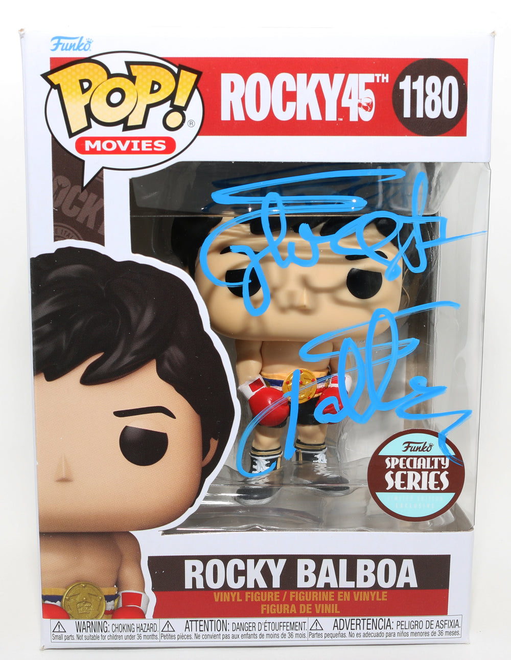 Sylvester Stallone as Rocky Balboa in Rocky Specialty Series (JSA) Signed Funko POP! #1180