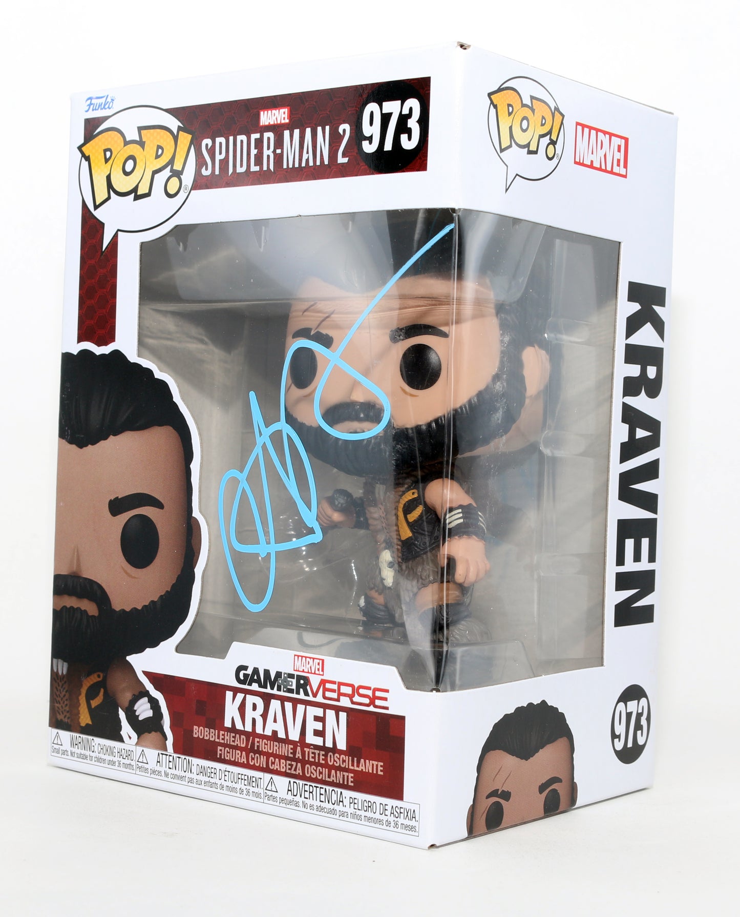 
                  
                    Aaron Taylor-Johnson as Sergei Kravinoff in Kraven the Hunter Signed Funko POP! #973
                  
                
