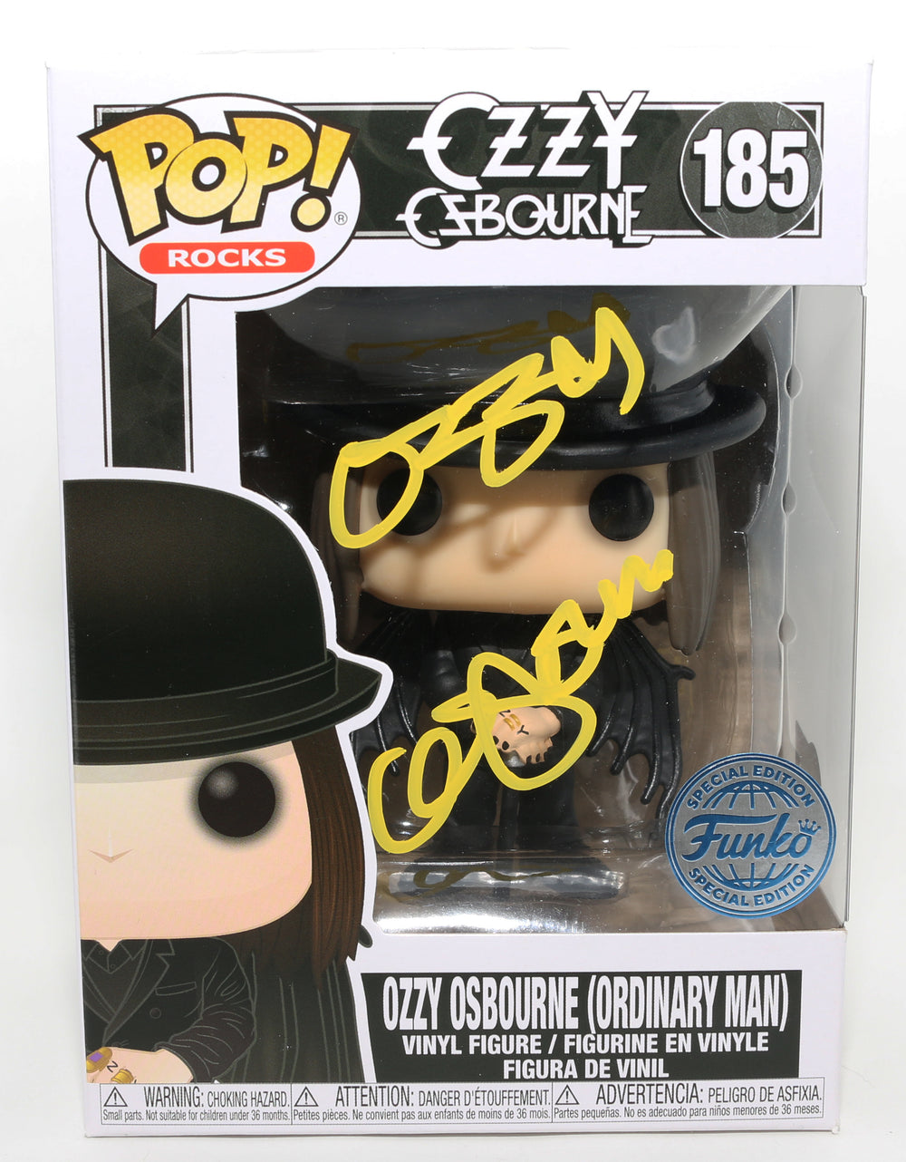 Ozzy Osbourne Lead Singer of Black Sabbath Special Edition (Beckett Witnessed) Signed Funko POP! #185