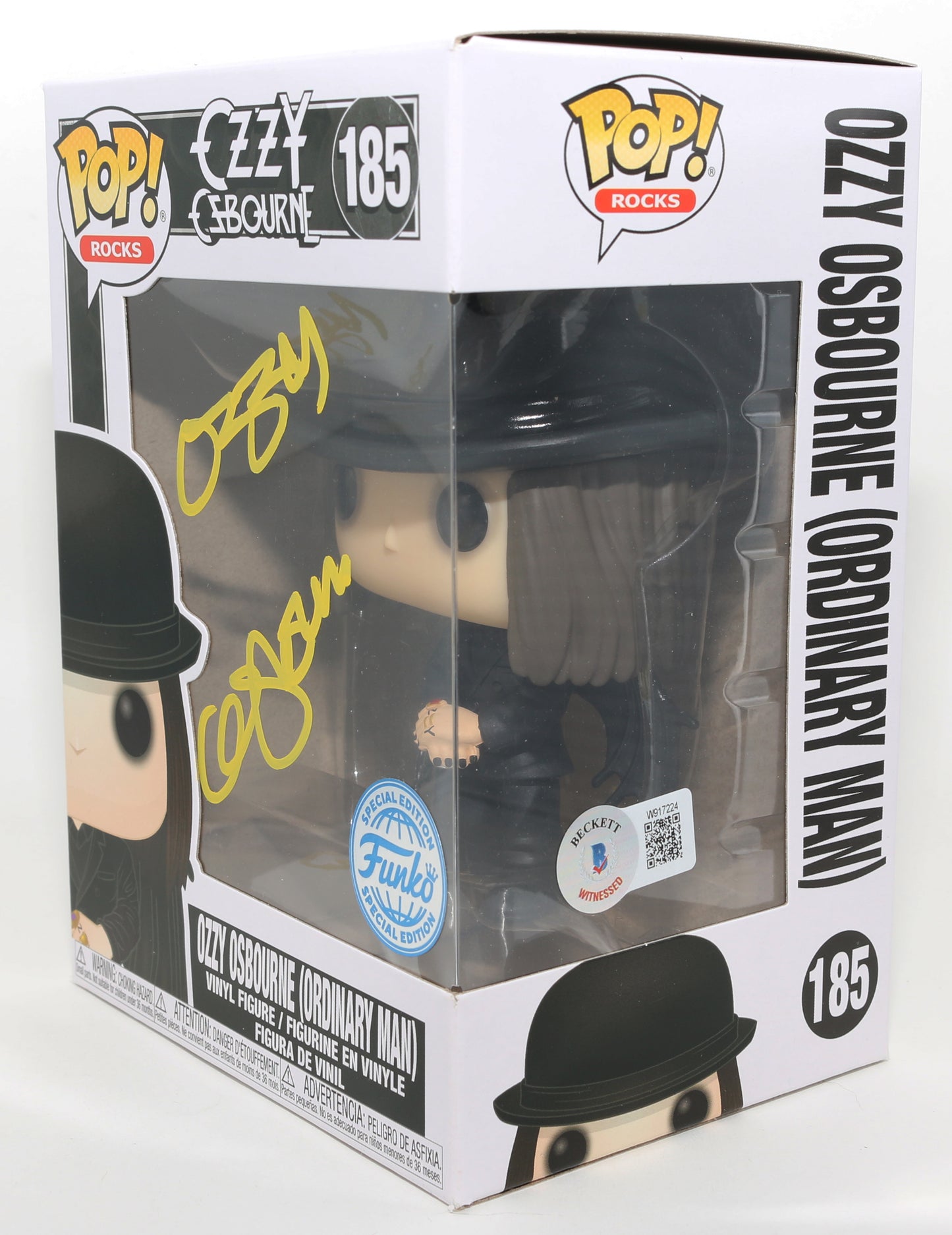 
                  
                    Ozzy Osbourne Lead Singer of Black Sabbath Special Edition (Beckett Witnessed) Signed Funko POP! #185
                  
                