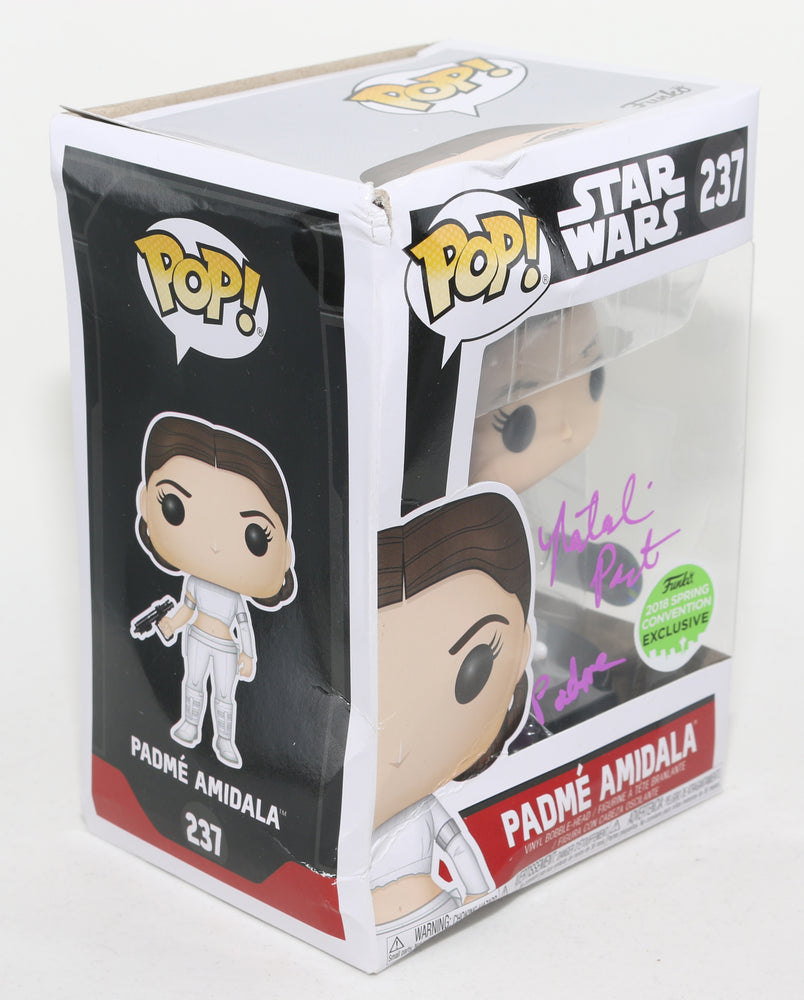 
                  
                    Natalie Portman as Padme Amidala in Star Wars Episode II: Attack of the Clones (SWAU) Signed Funko POP! #237 with Character Name
                  
                