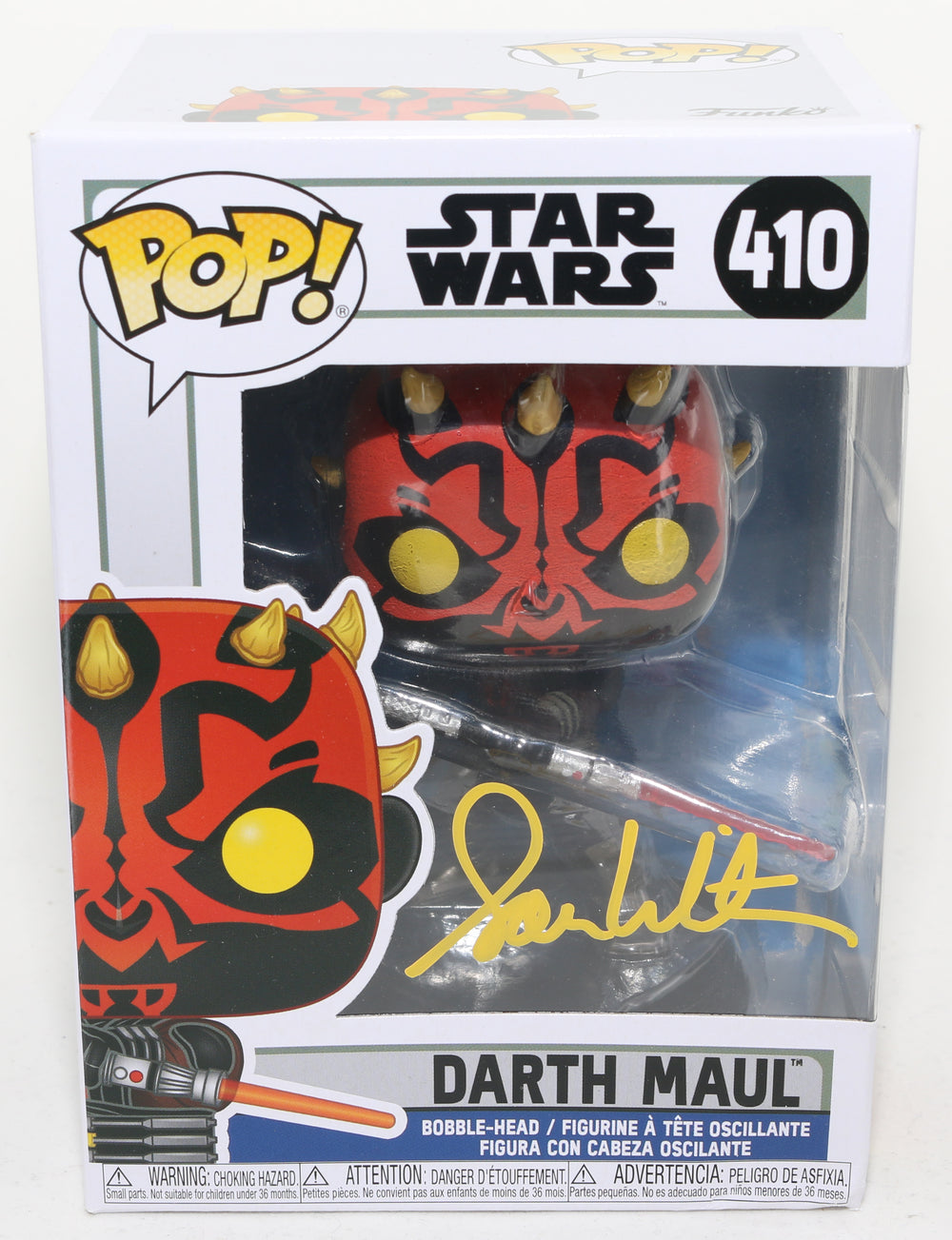 Sam Witwer as Darth Maul in Star Wars: The Clone Wars (SWAU) Signed Funko POP! #410