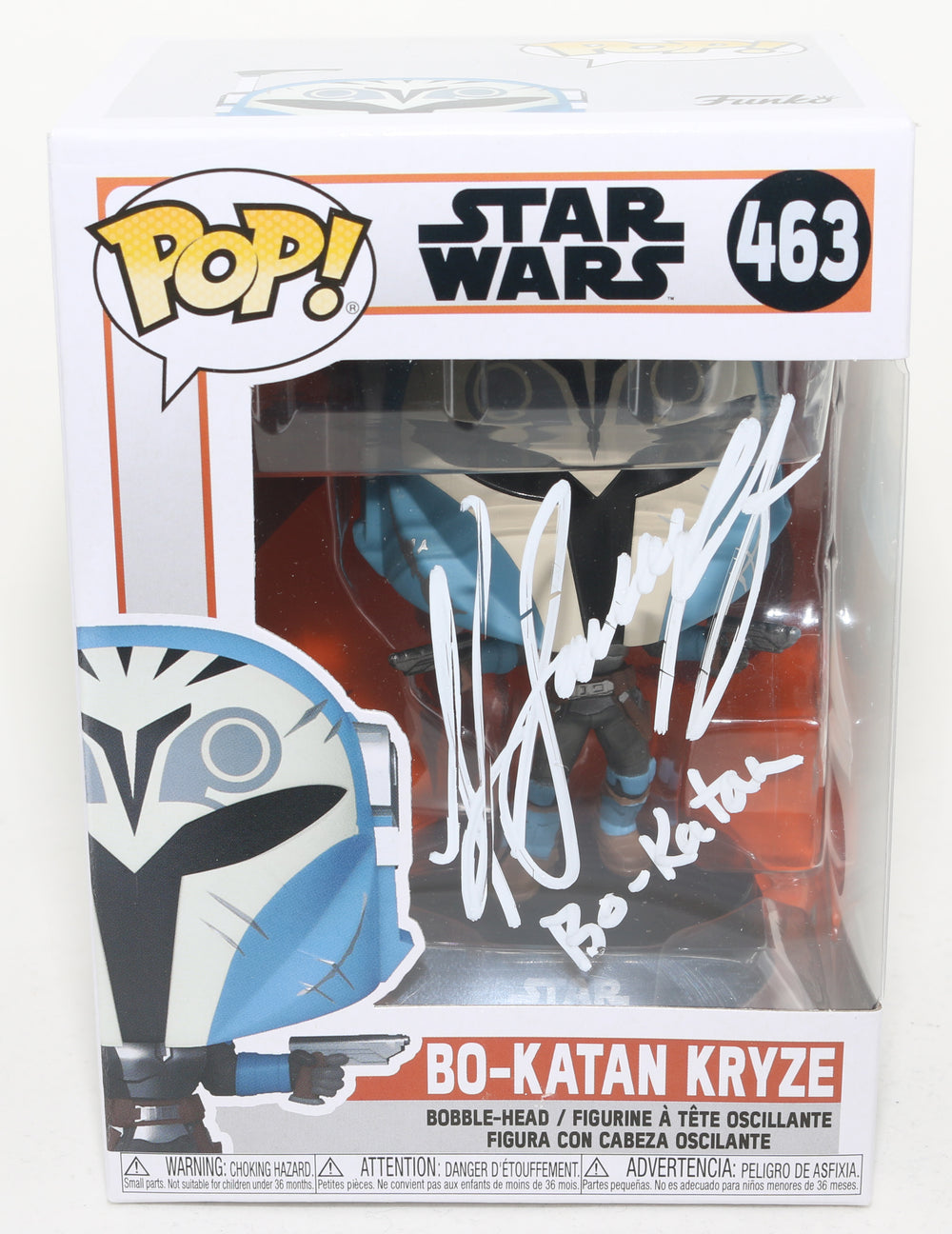 Katee Sackhoff as Bo-Katan in Star Wars: The Mandalorian (SWAU) Signed Funko POP! #463 with Character Name