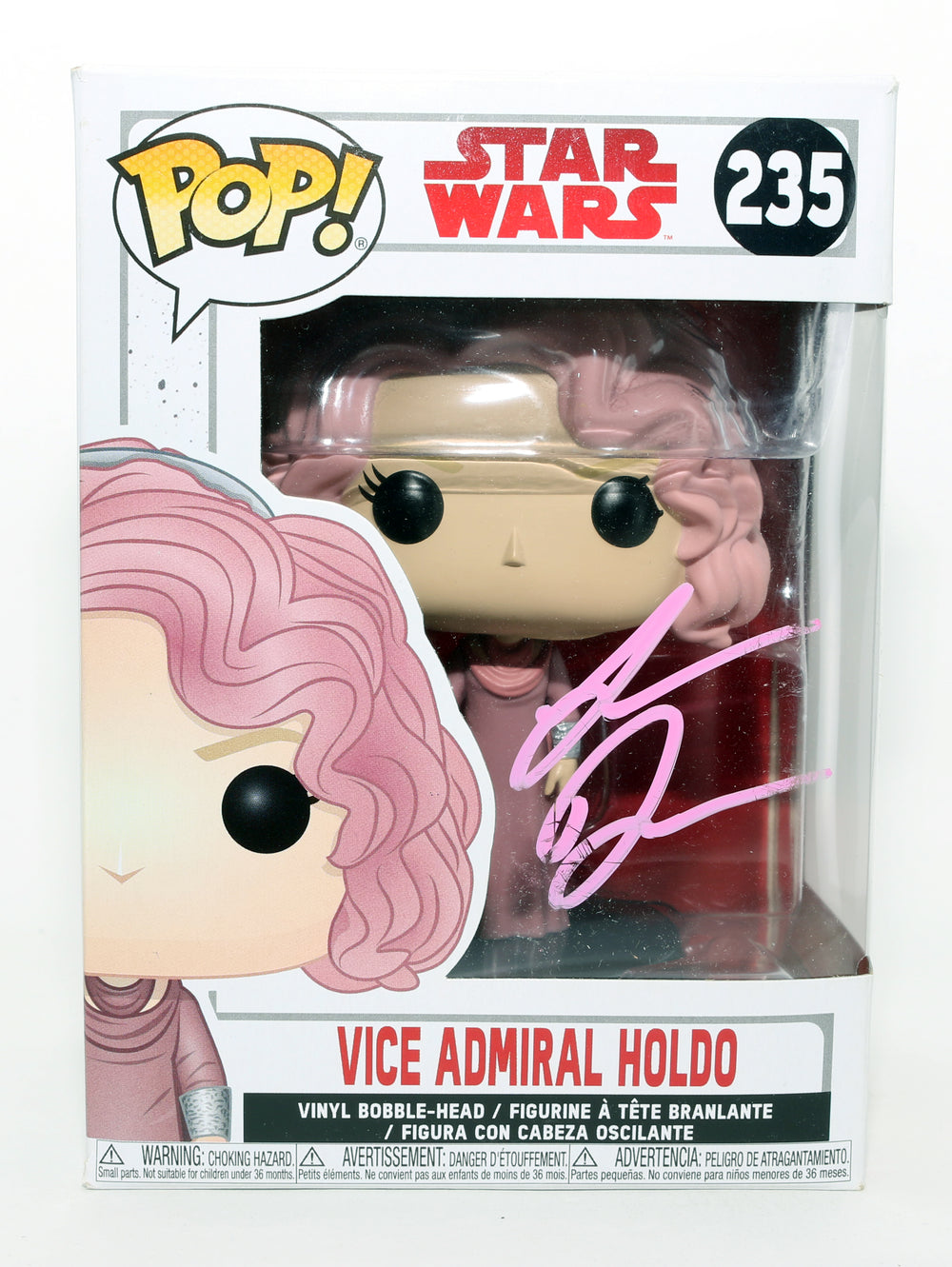 Laura Dern as Vice Admiral Holdo in Star Wars: Rise of Skywalker Signed Funko POP! #235