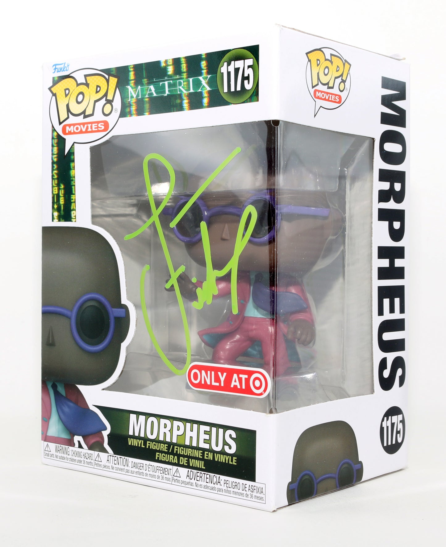 
                  
                    Laurence Fishburne as Morpheus in The Matrix Target Exclusive Signed Funko POP! #1175
                  
                