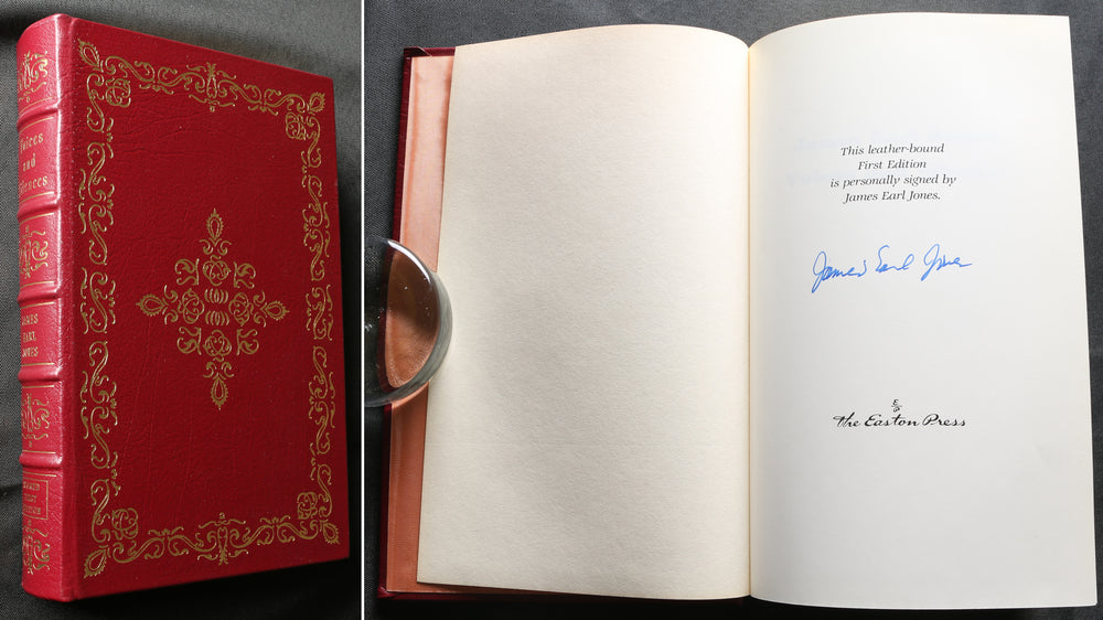 Voices and Silences Leather-bound Hardcover 1st Edition Book Signed by Star Wars Darth Vader & the Lion King Actor & Author James Earl Jones