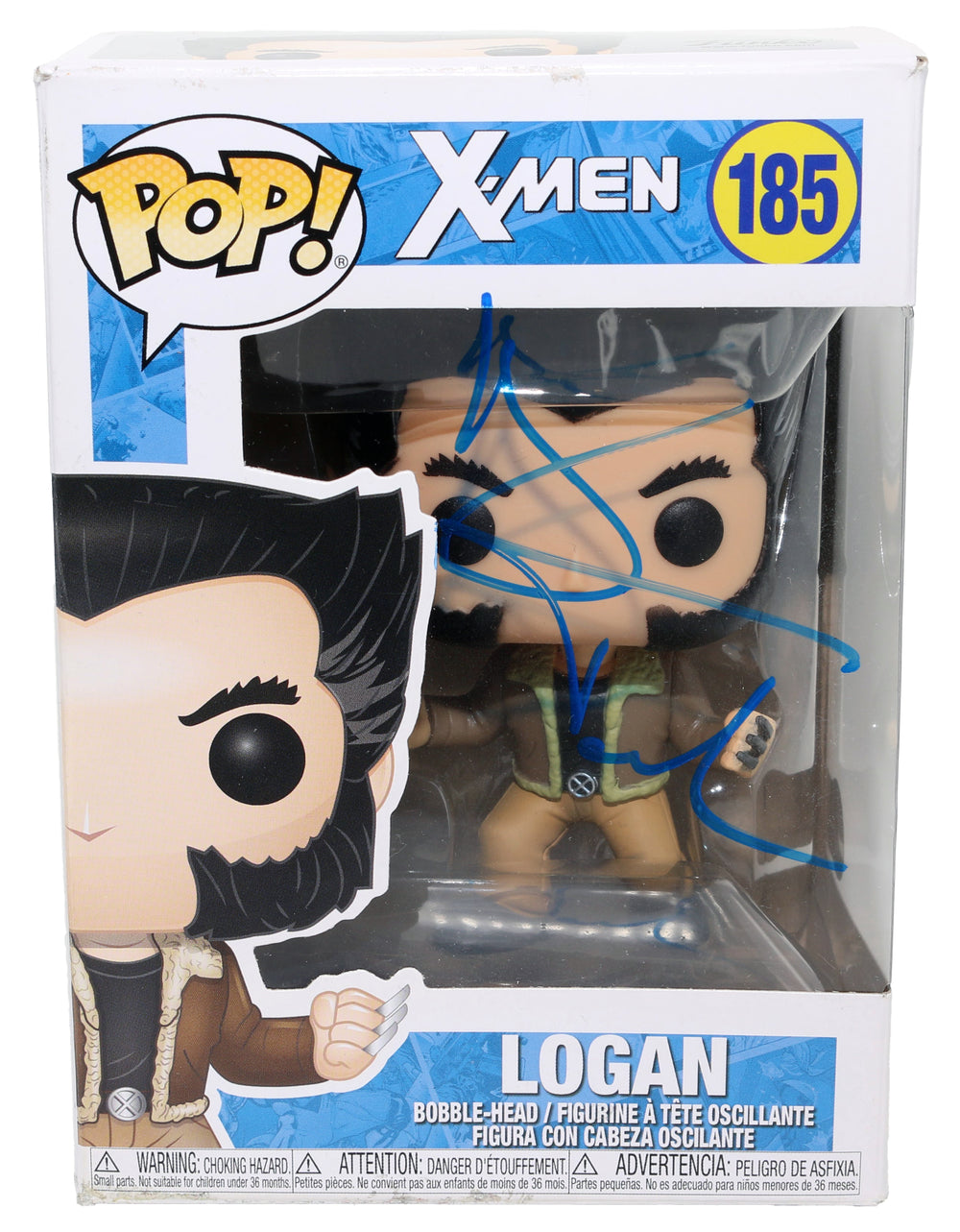 Hugh Jackman as Logan / Wolverine X-Men Comics Version Signed Funko POP! #185