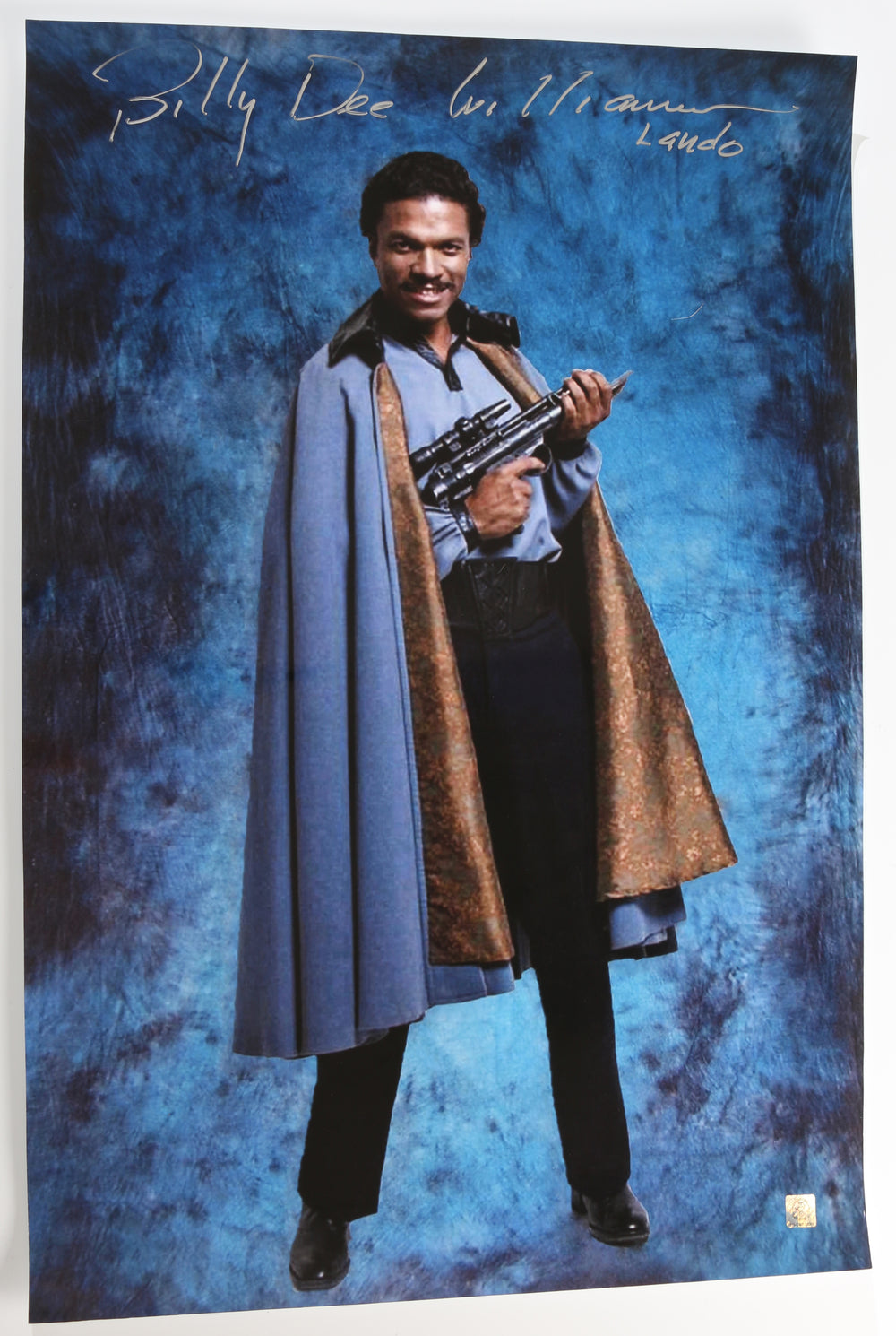 Billy Dee Williams as Lando in Star Wars: The Empire Strikes Back (Coolwaters) Signed 20x30 Poster