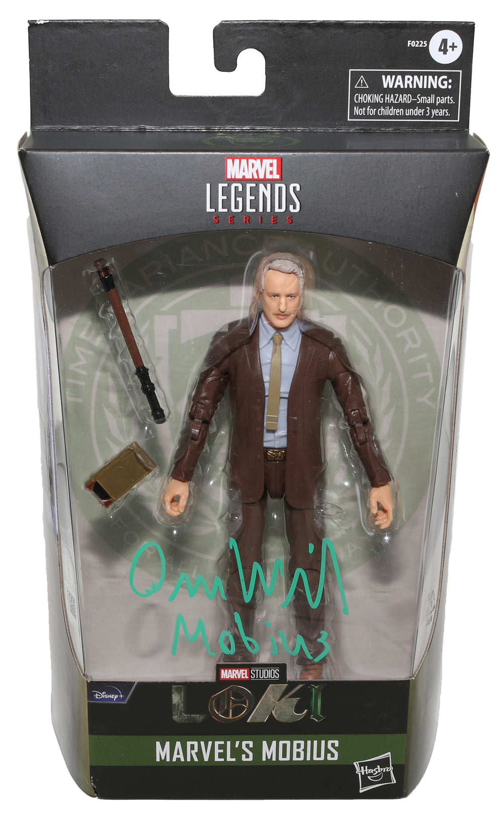 Owen Wilson as Mobius in Loki (SWAU) Signed Hasbro Legends Series Action Figure