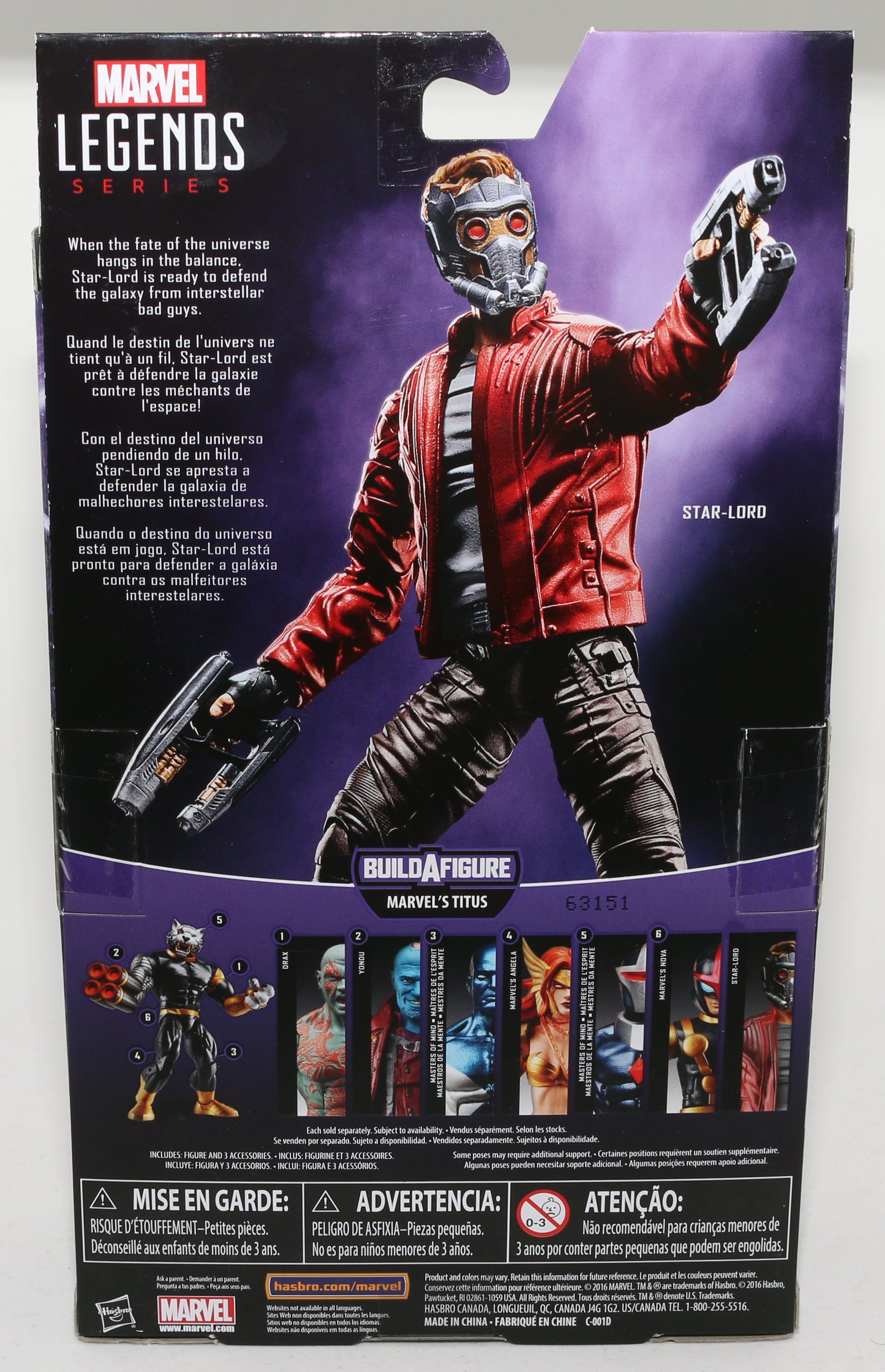 
                  
                    Chris Pratt as Star-Lord in Guardians of the Galaxy Vol. 2 (SWAU) Signed Hasbro Legends Series Action Figure
                  
                