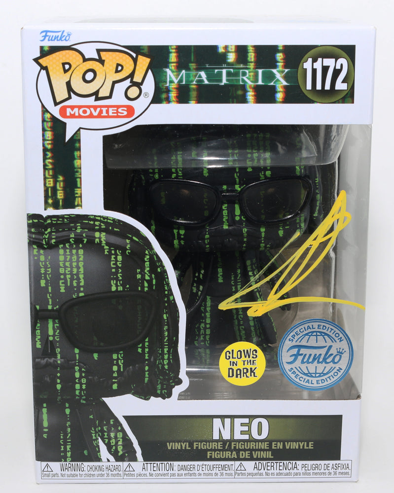 
                  
                    Keanu Reeves as Neo in The Matrix GITD Funko Special Edition (ACOA) Signed Funko POP! #1172
                  
                