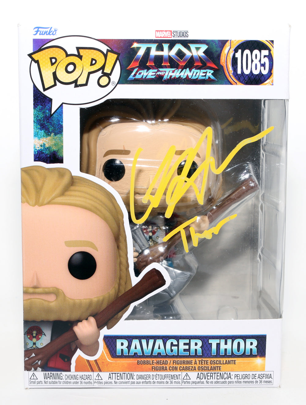 Chris Hemsworth as Ravager Thor in Thor: Love and Thunder Signed Funko POP! #1085 with Character Name